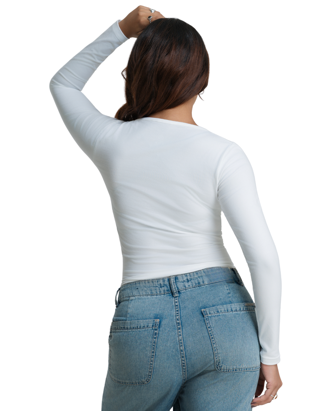 Bodyline Fit Long Sleeve Crop - Frost
