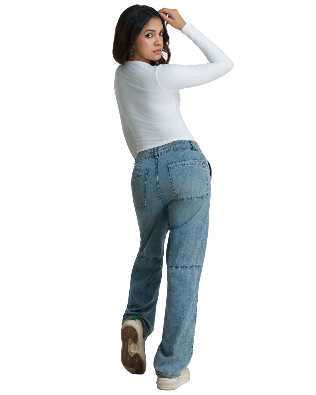 Bodyline Fit Long Sleeve Crop - Frost