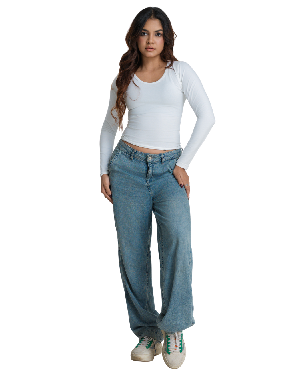 Bodyline Fit Long Sleeve Crop - Frost