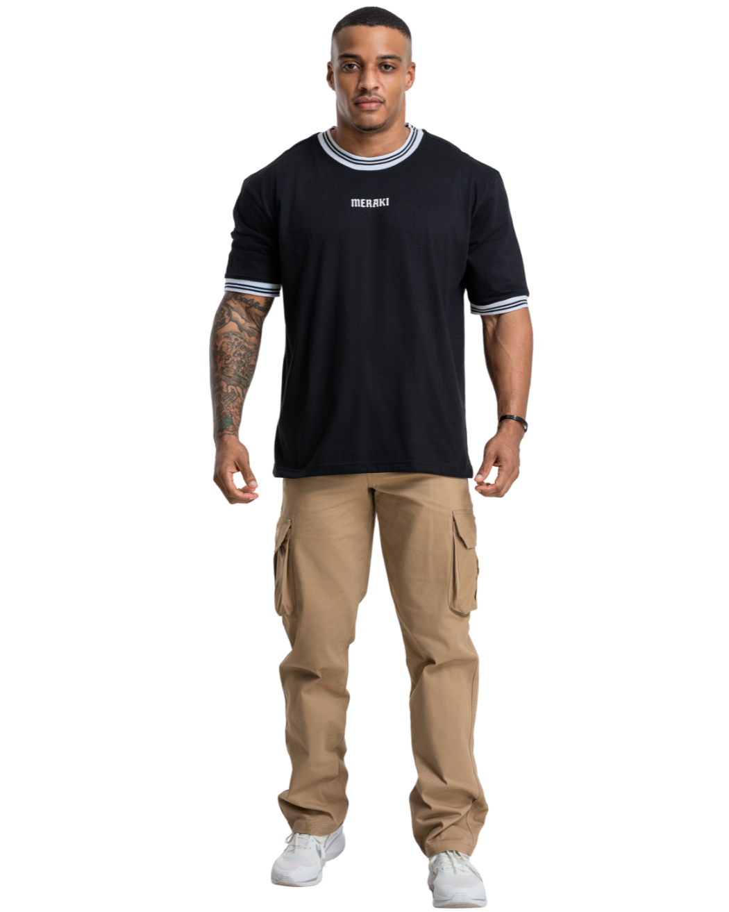 Ribline Oversize Tee - Obsidian