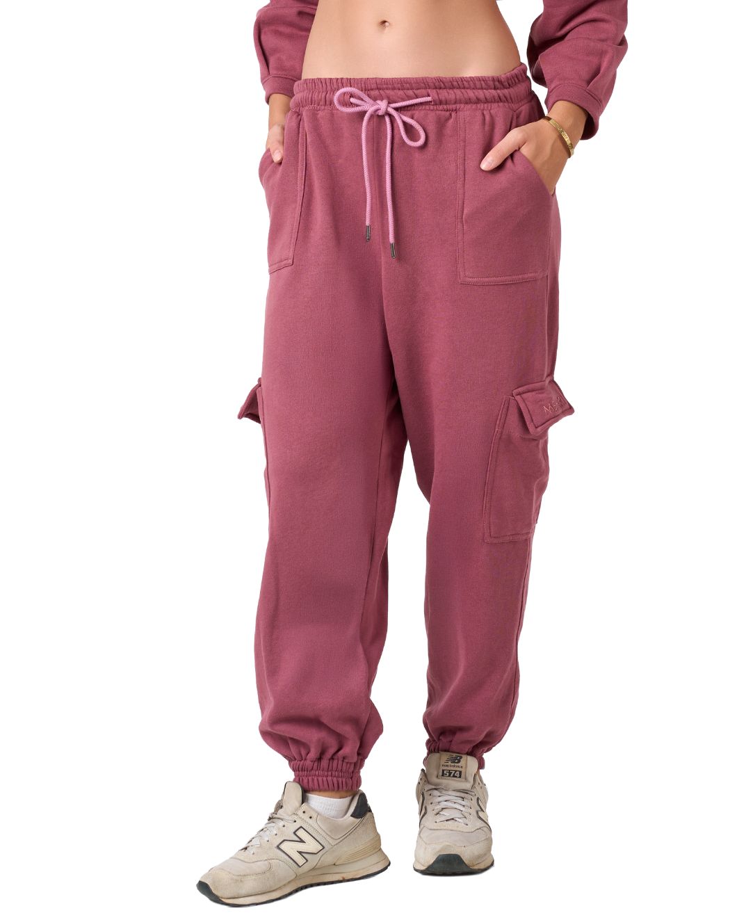 Shelyn Cargo Jogger - Rosewood