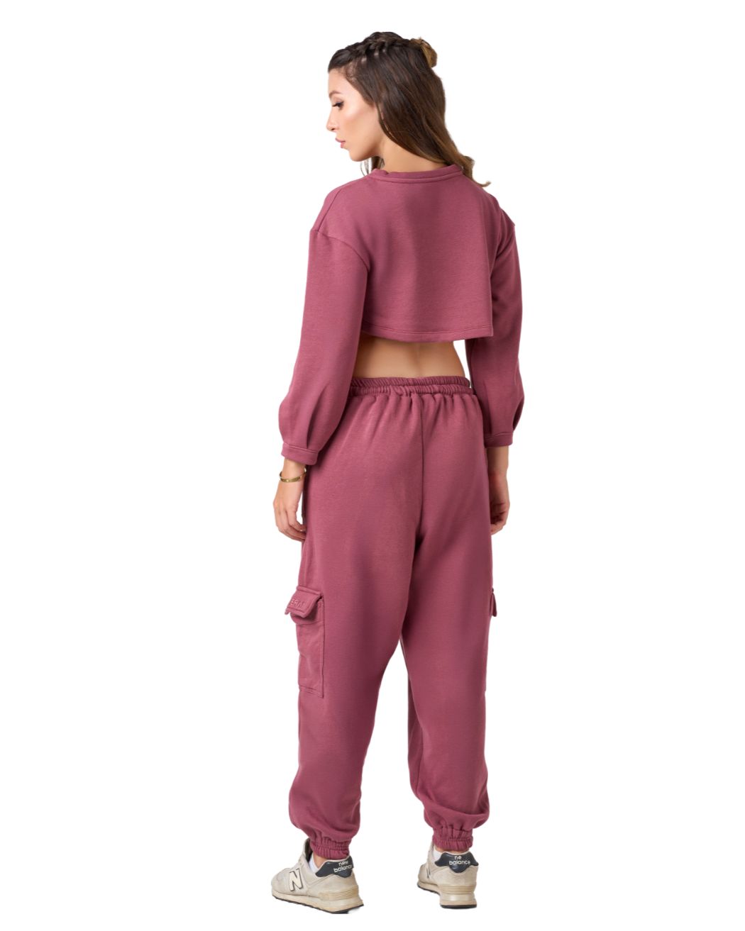 Shelyn Cargo Jogger - Rosewood