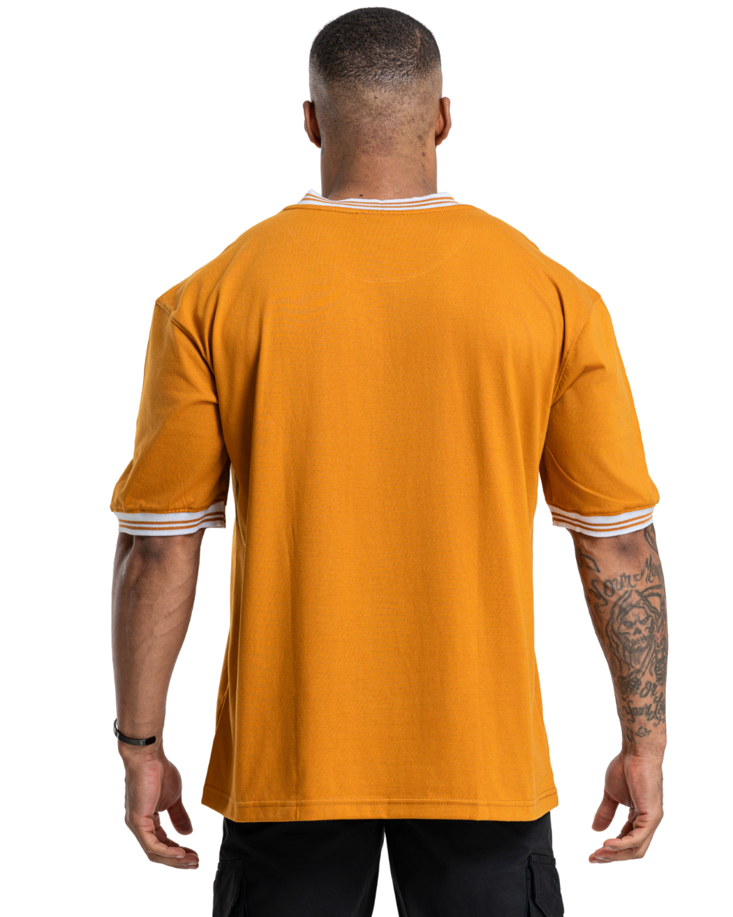 Ribline Oversize Tee - Gold Ochre