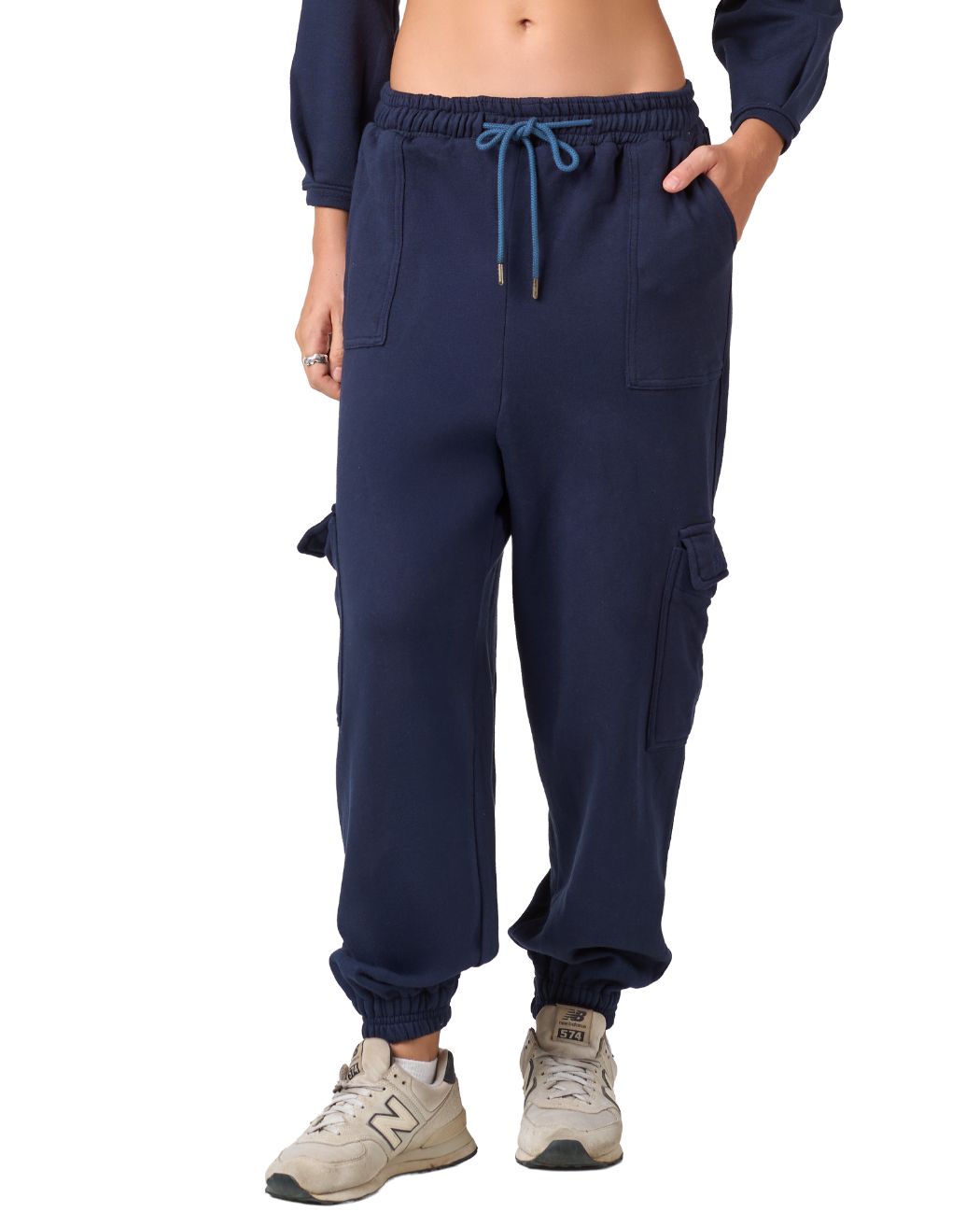 Shelyn Cargo Jogger - Midnight Blue