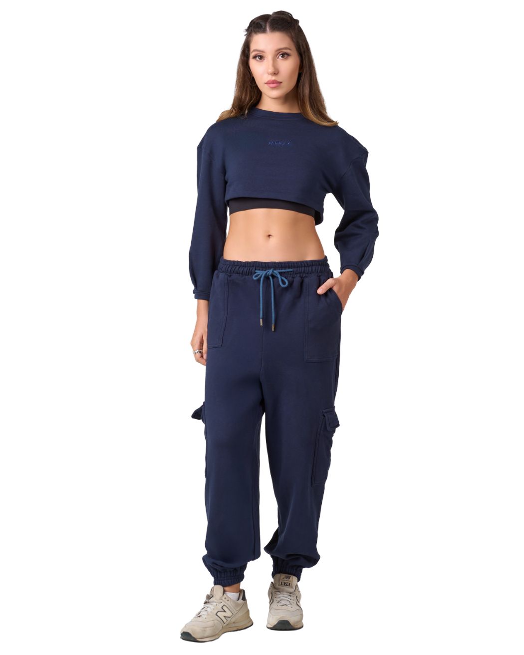 Shelyn Cargo Jogger - Midnight Blue