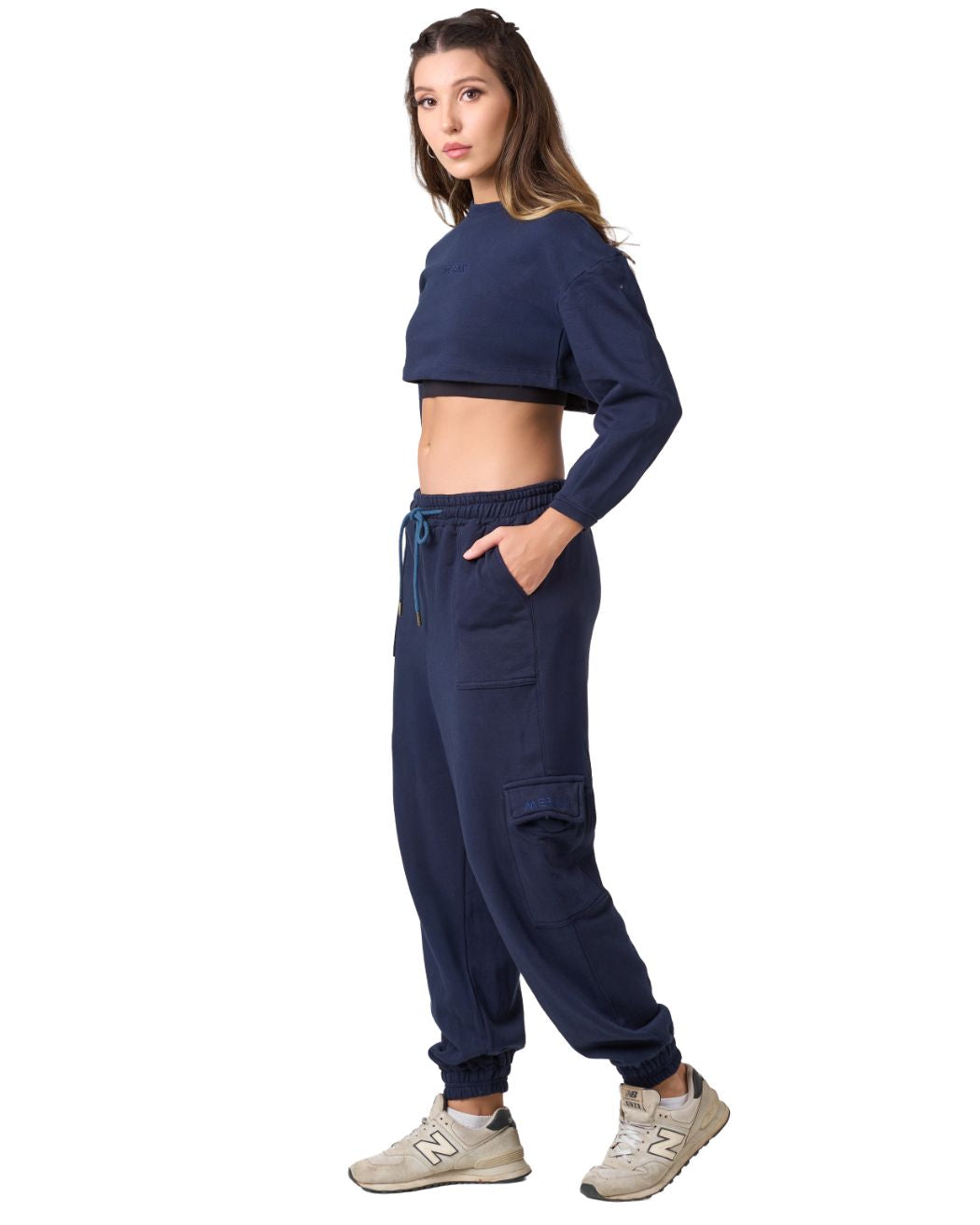 Shelyn Cargo Jogger - Midnight Blue