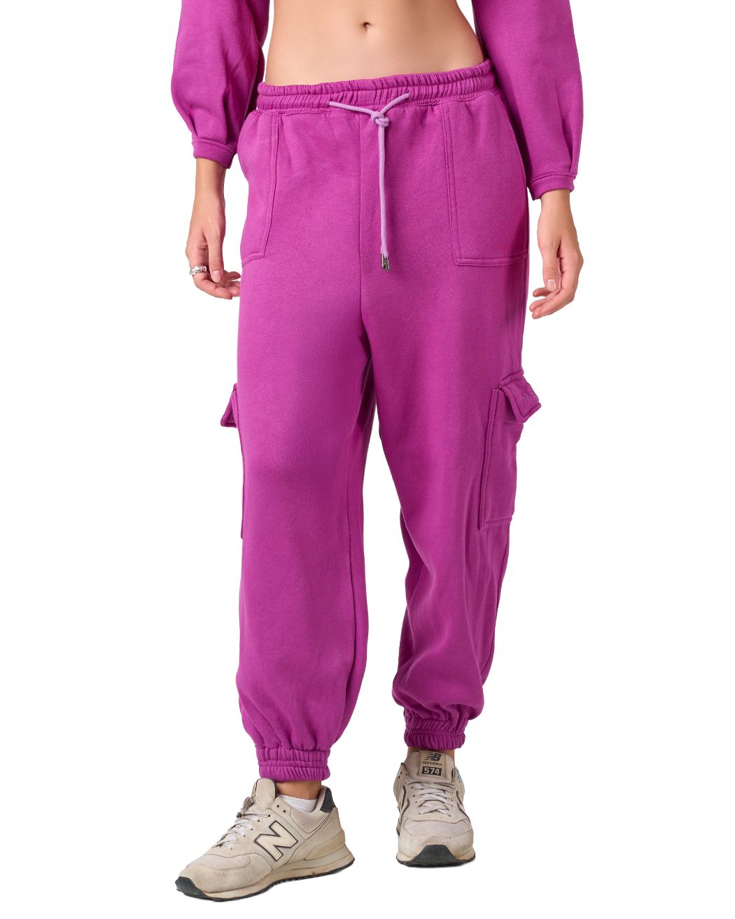 Shelyn Cargo Jogger - Magenta