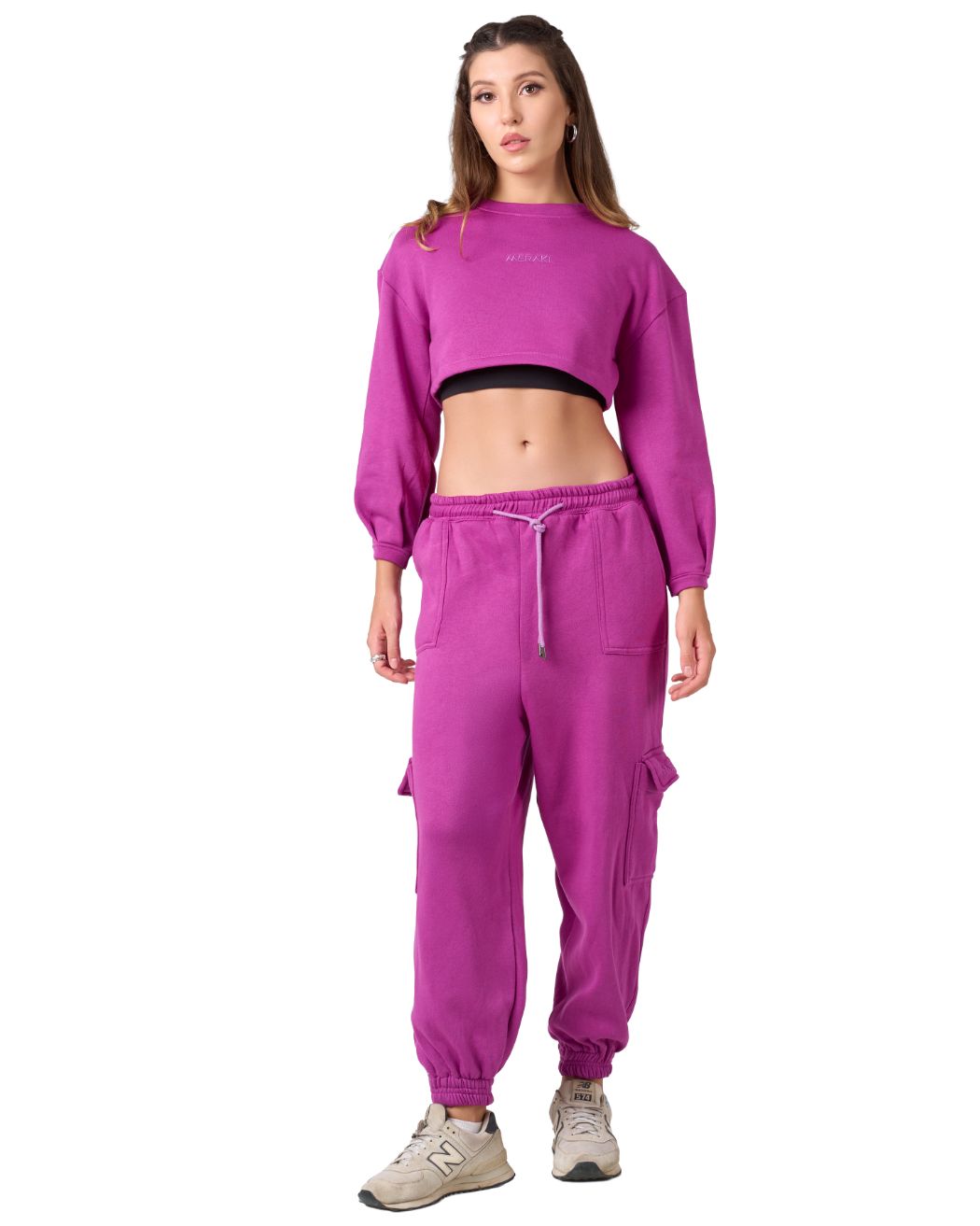 Shelyn Cargo Jogger - Magenta