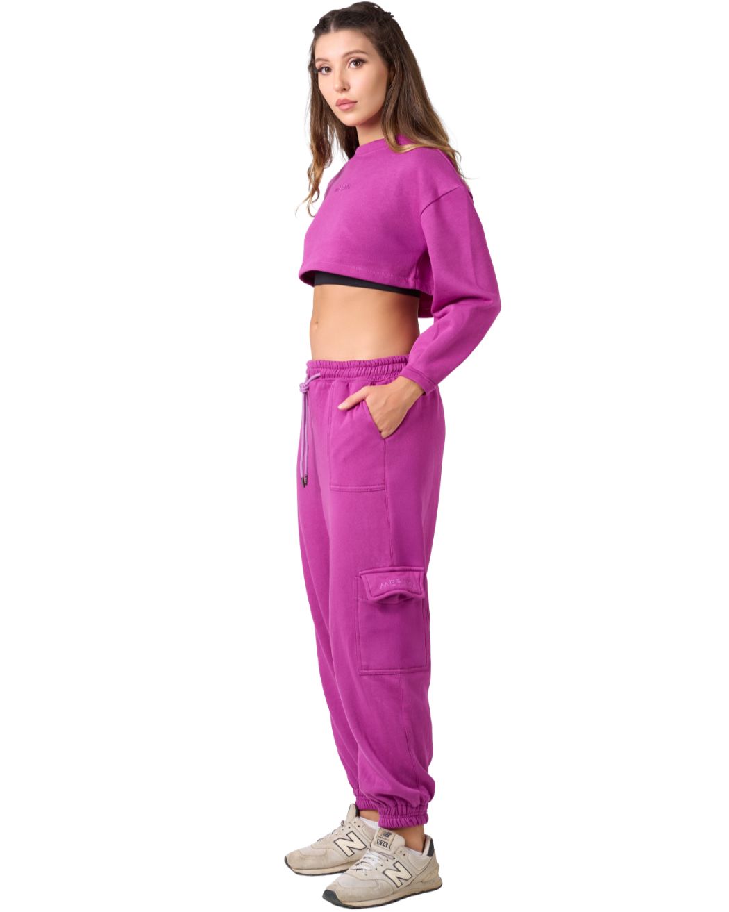 Shelyn Cargo Jogger - Magenta
