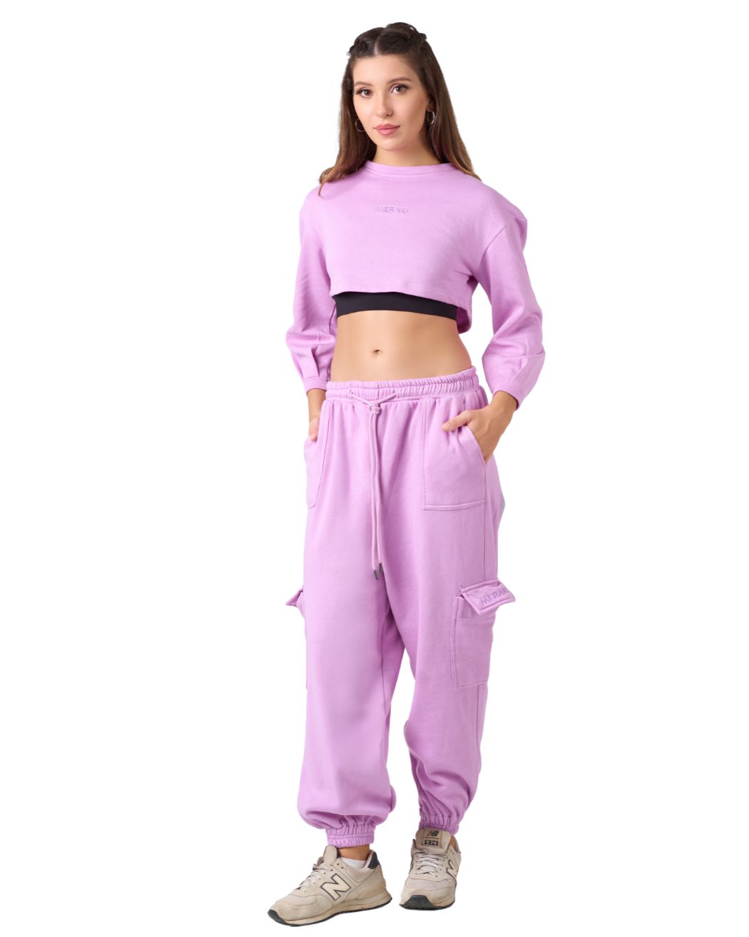 Shelyn Cargo Jogger - Fuschia