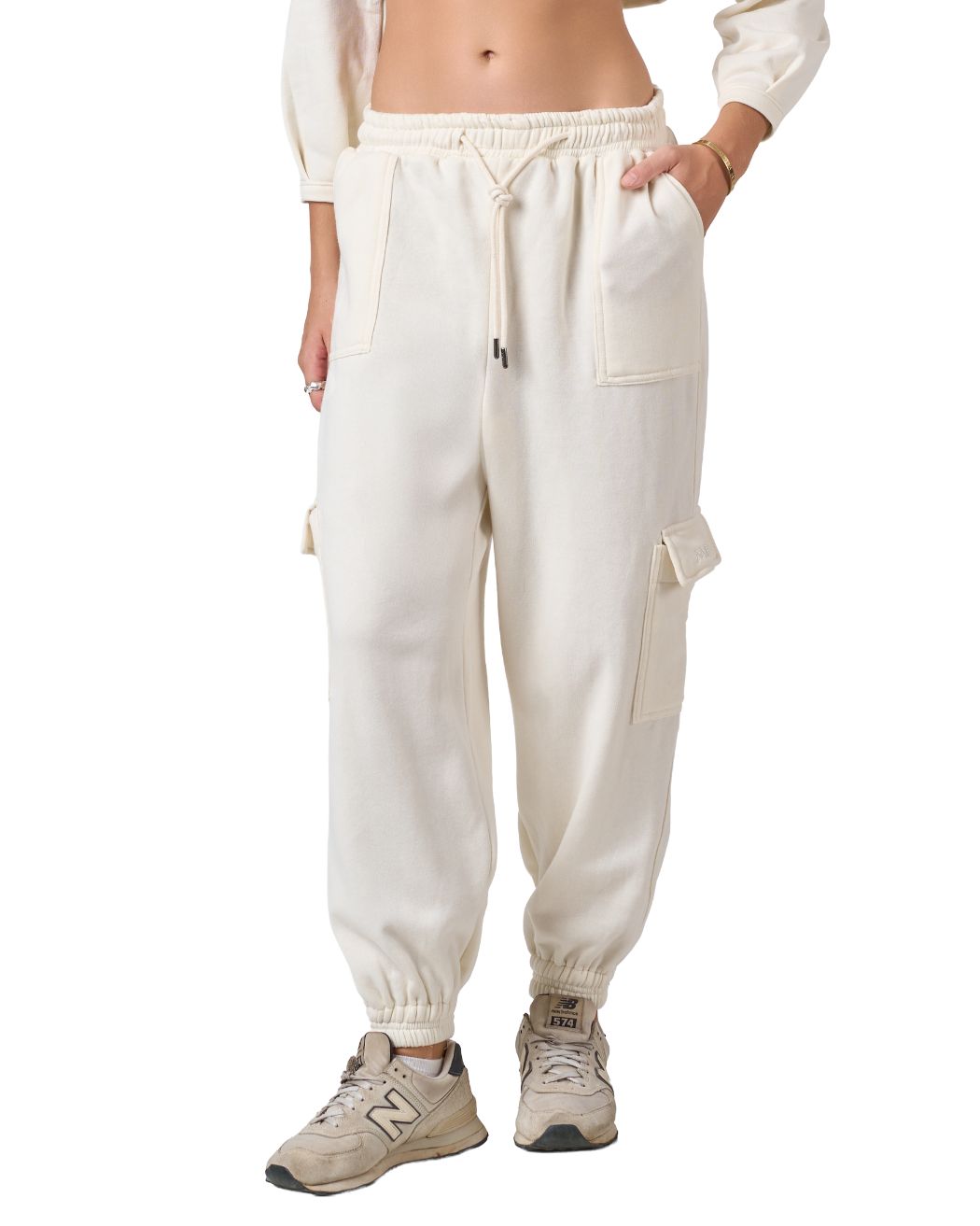 Shelyn Cargo Jogger - Ivory