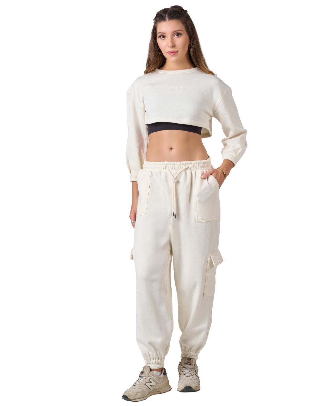 Shelyn Cargo Jogger - Ivory
