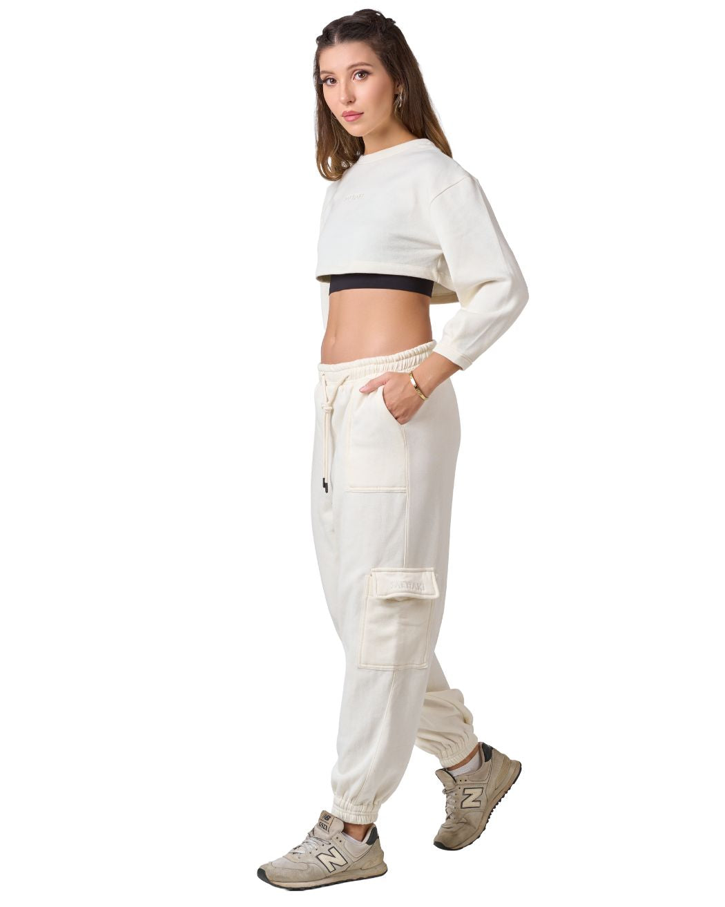 Shelyn Cargo Jogger - Ivory