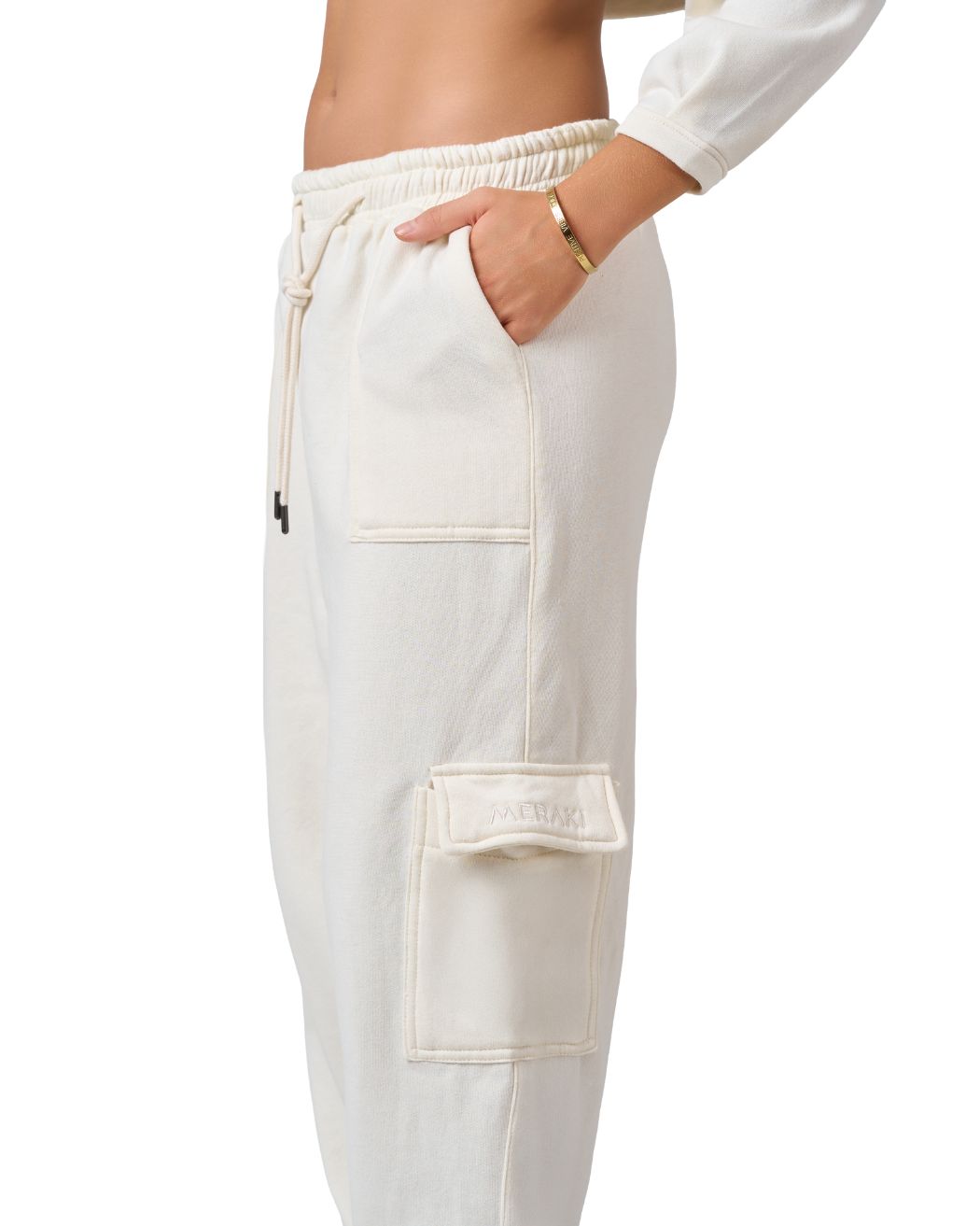 Shelyn Cargo Jogger - Ivory