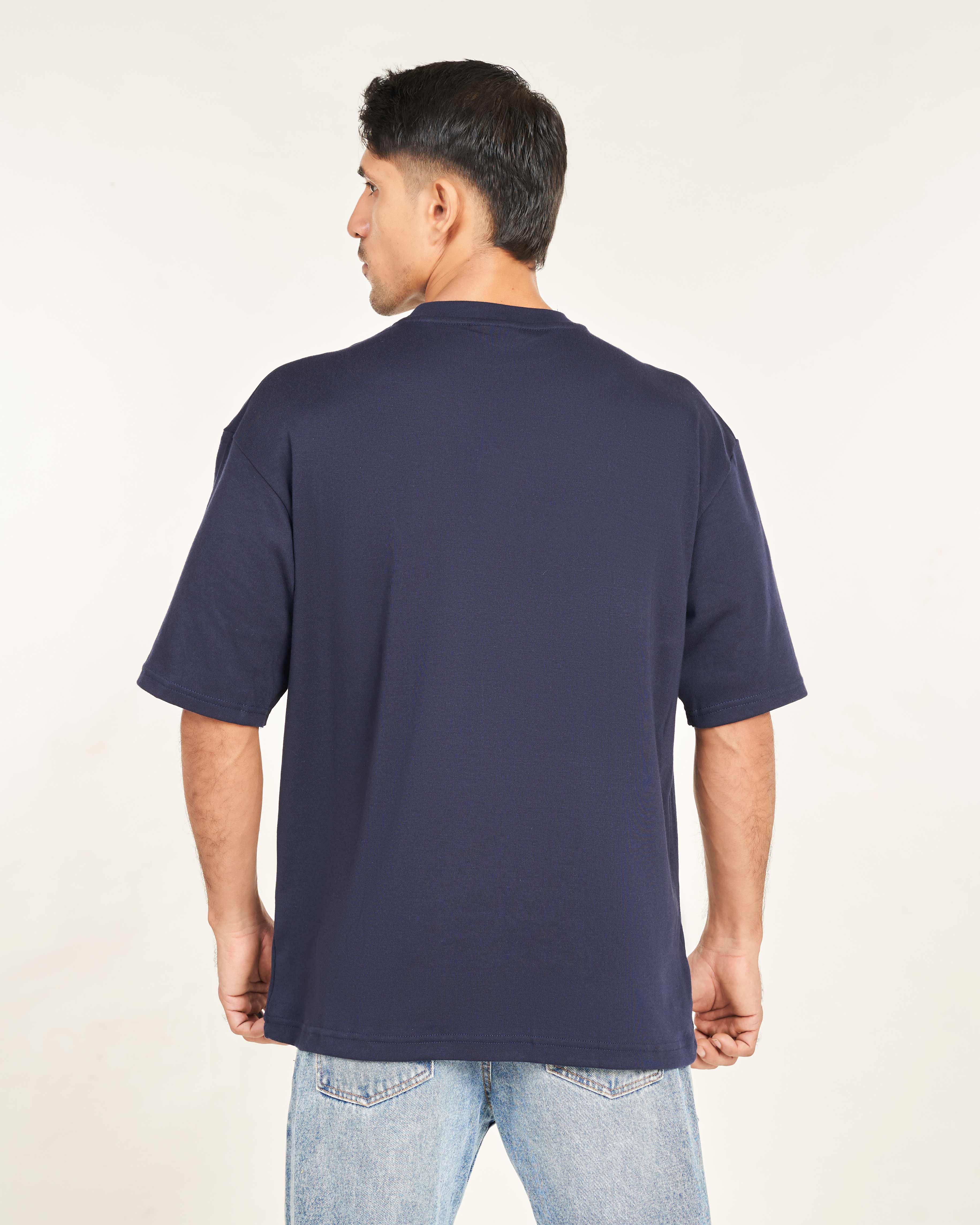 Unisex Warrior Oversize Tee - Navy