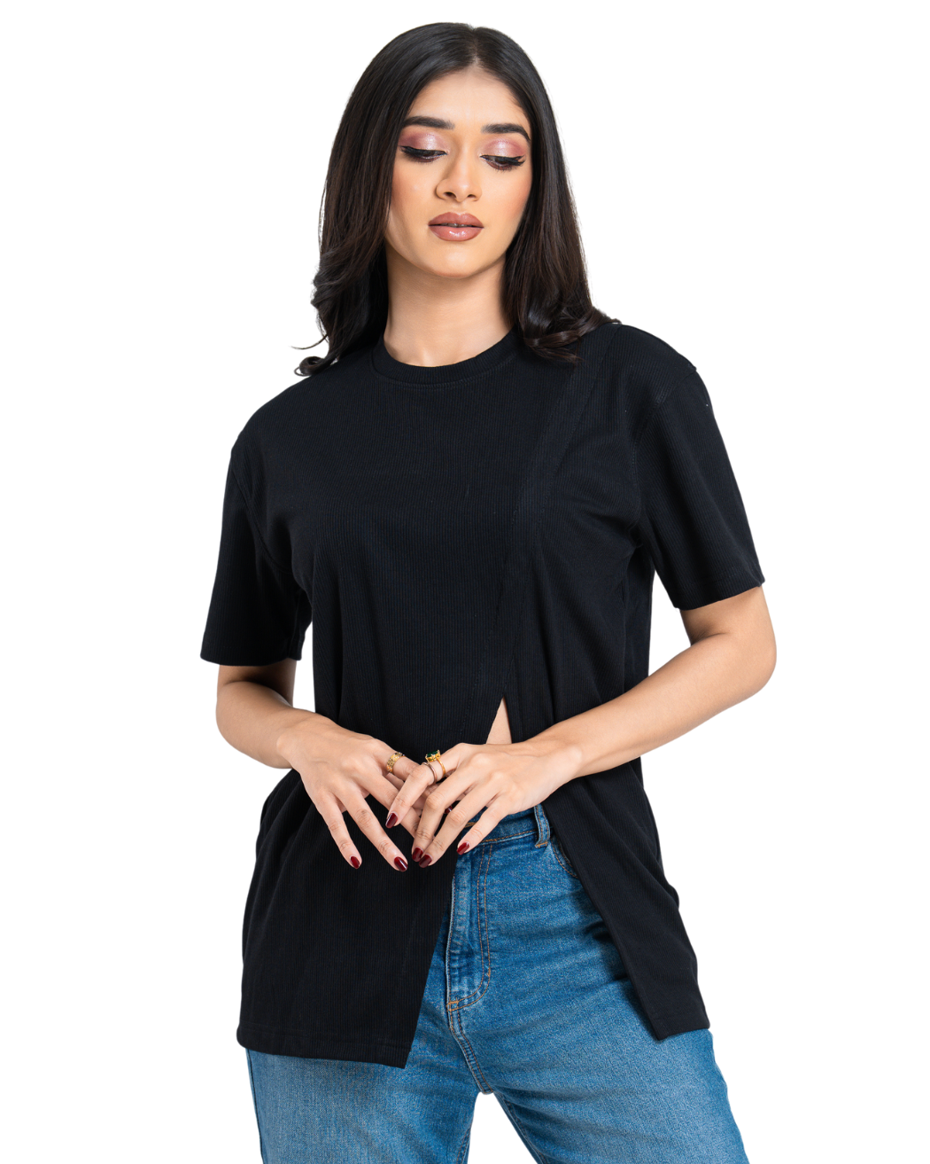 Breakline Oversize Tee - Charcoal