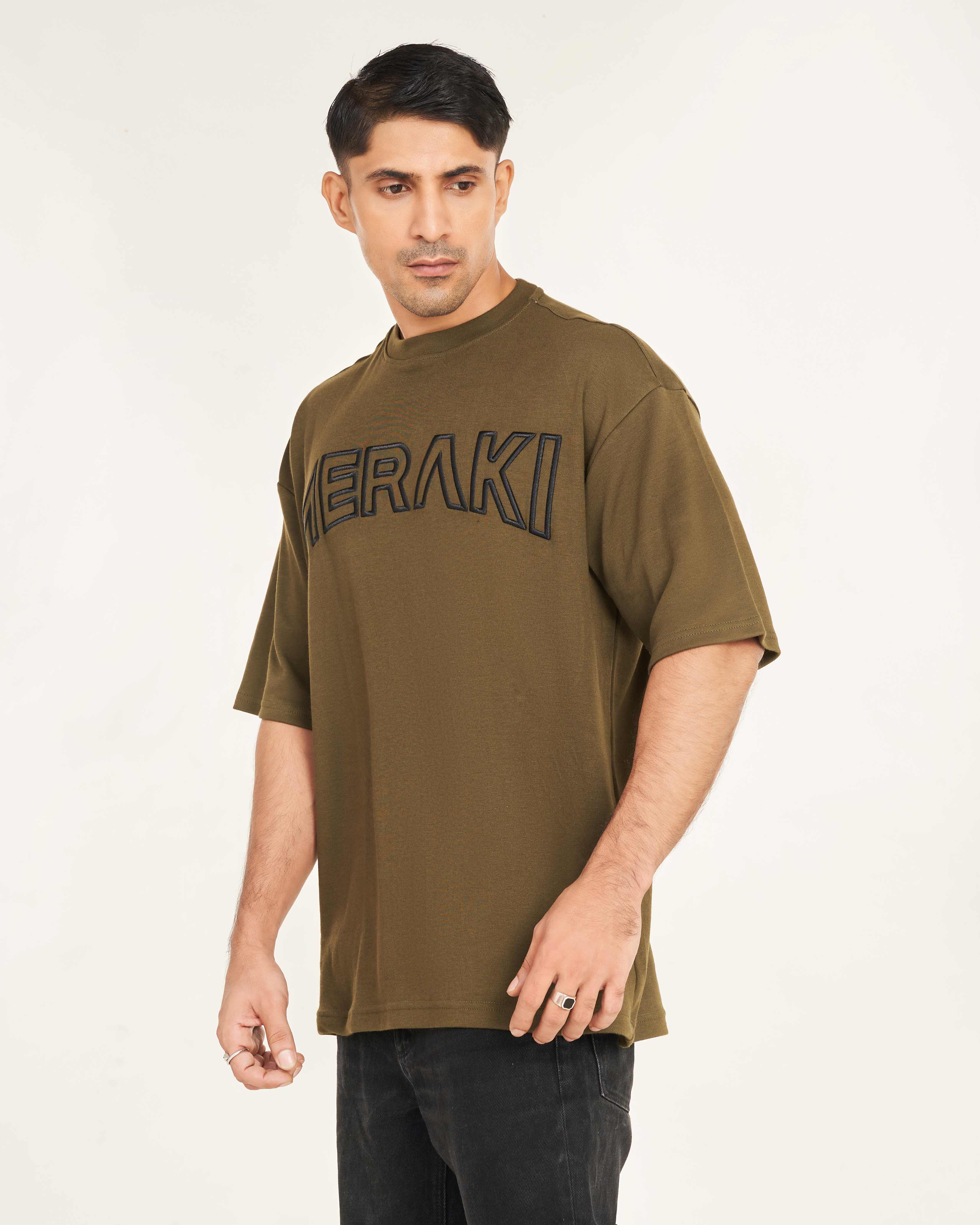 Unisex Warrior Oversize Tee - Moss Grey