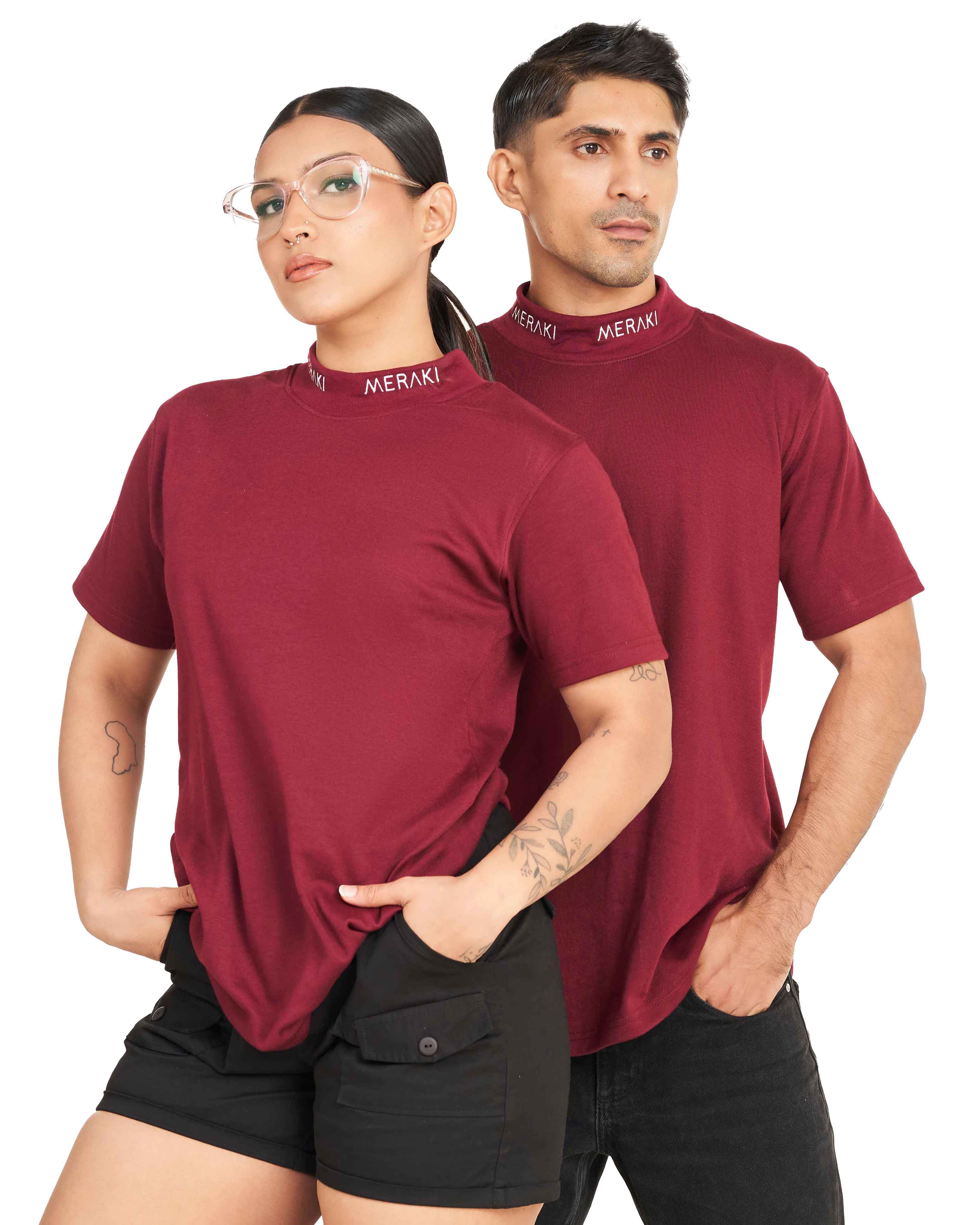 Unisex Statement Tee - Burgundy