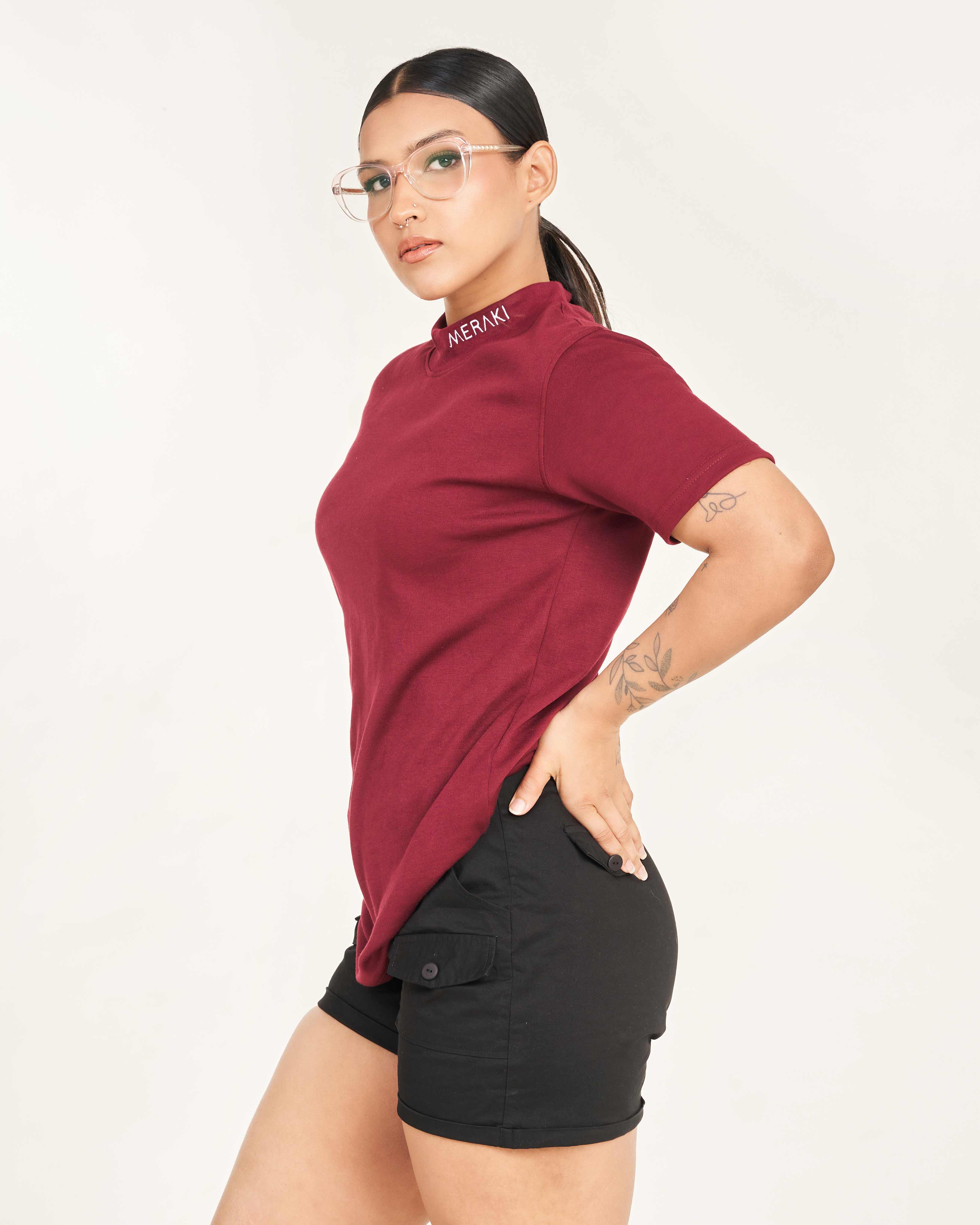 Unisex Statement Tee - Burgundy