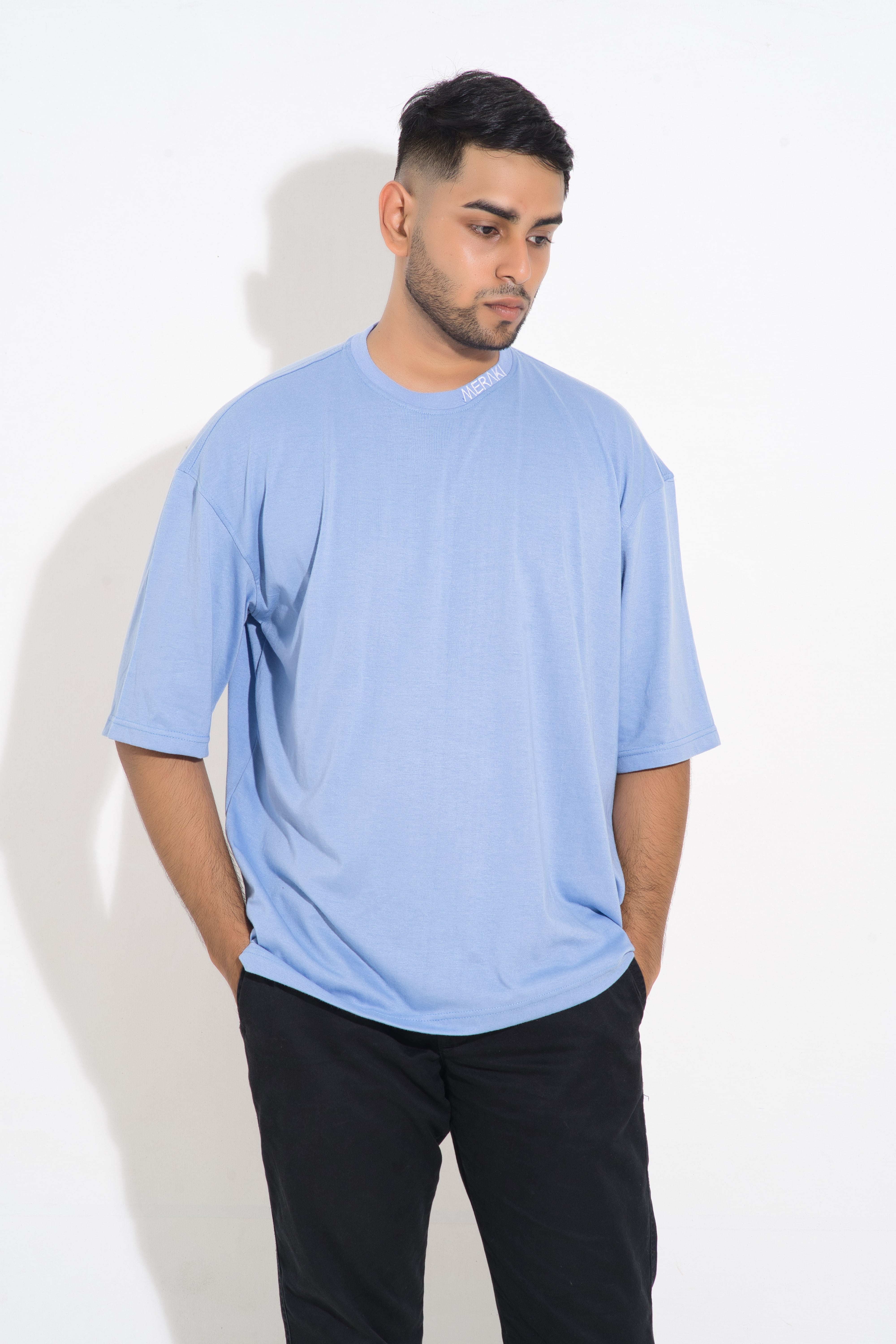 Unisex Core Oversize Tee - Sky Blue