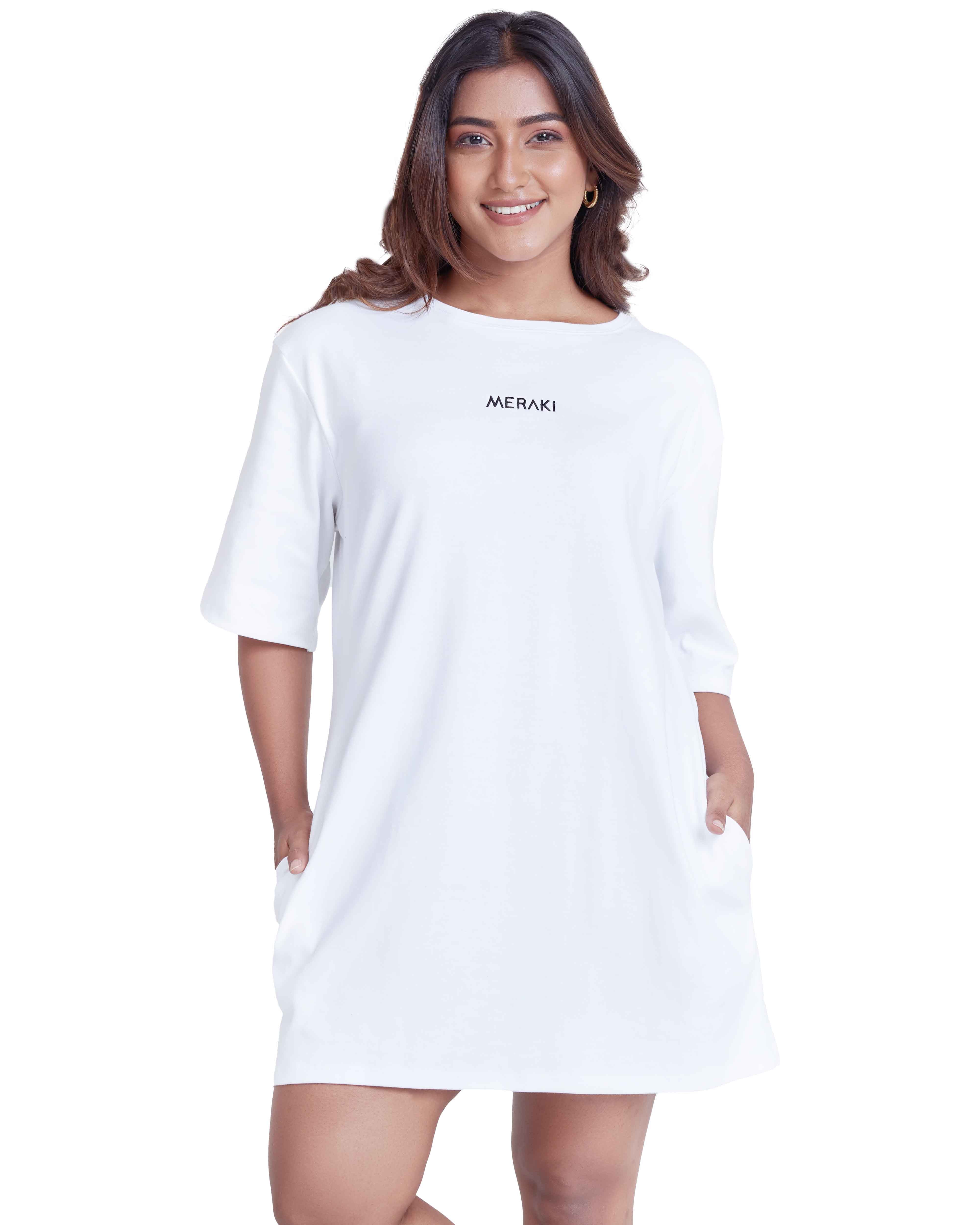 Eternal Mini Oversize Tee Dress - Frost