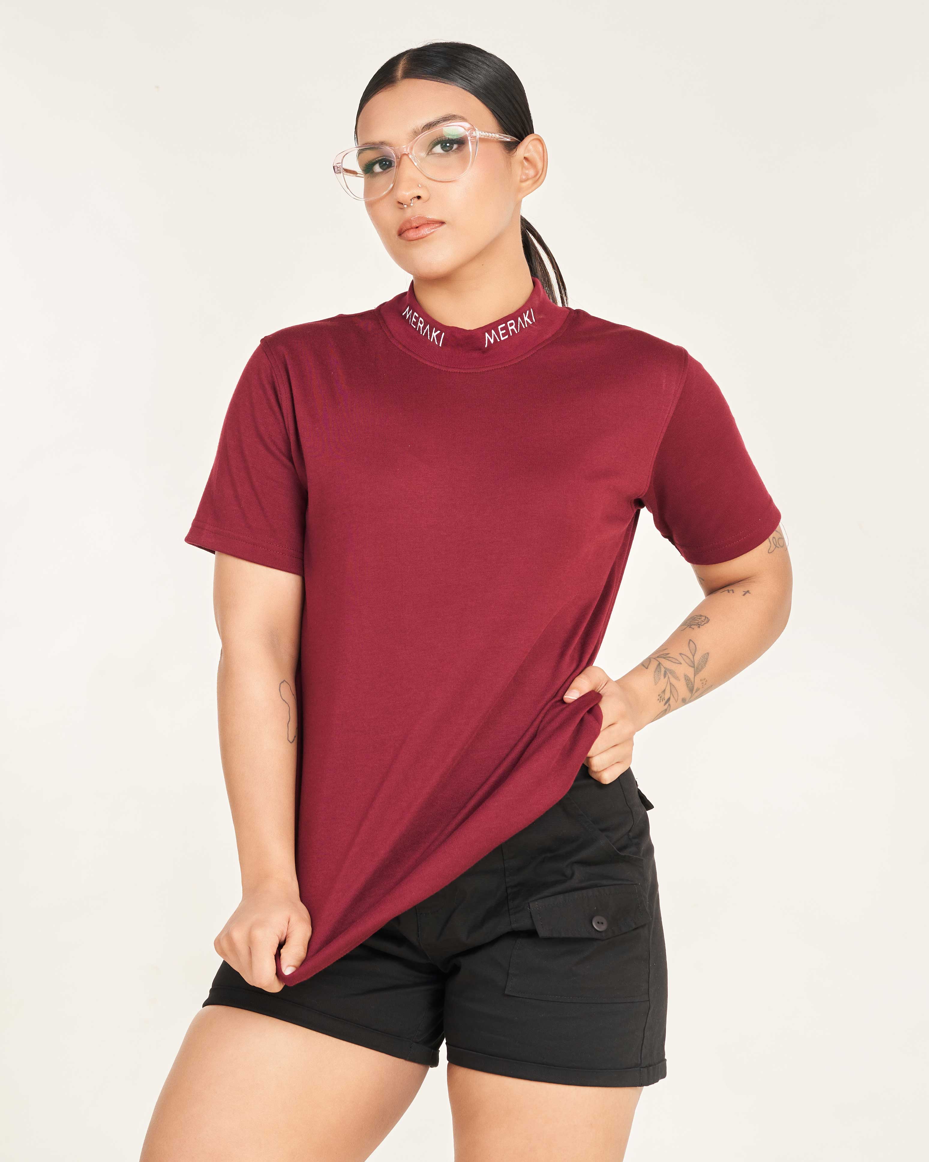 Unisex Statement Tee - Burgundy