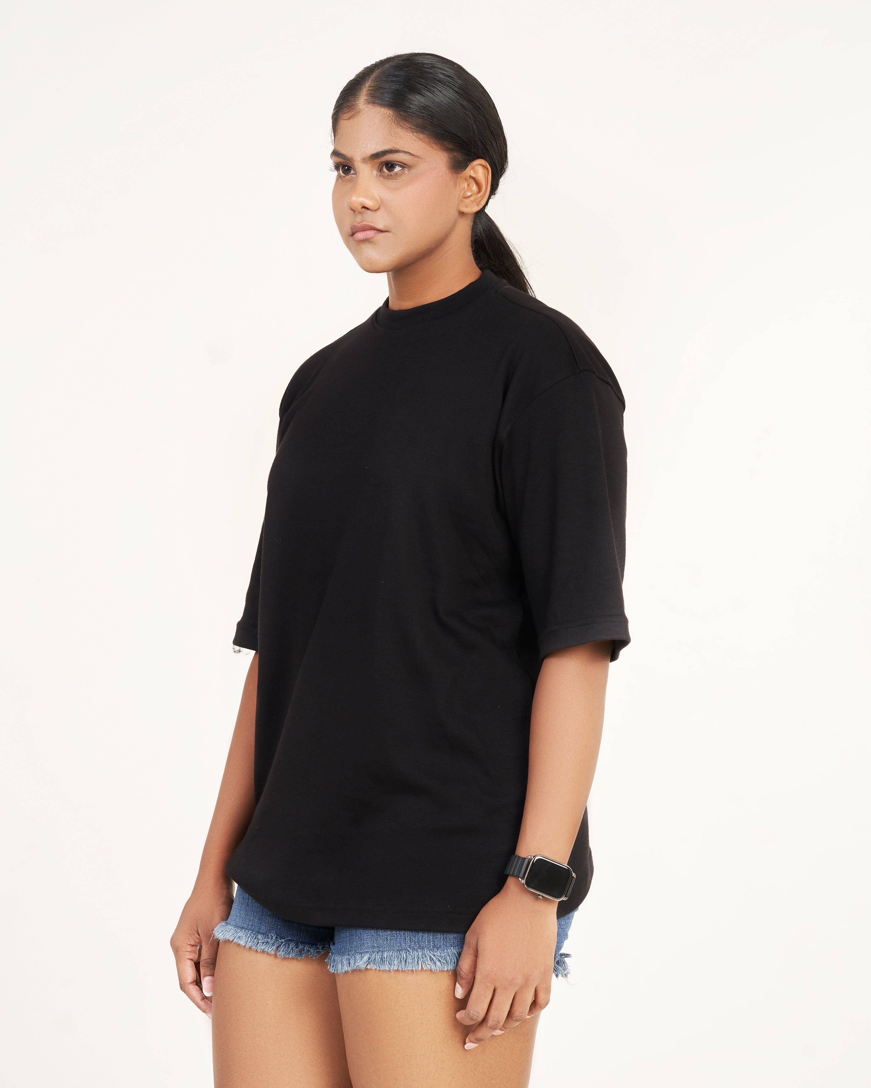 Unisex Graphic Oversize Tee - Charcoal