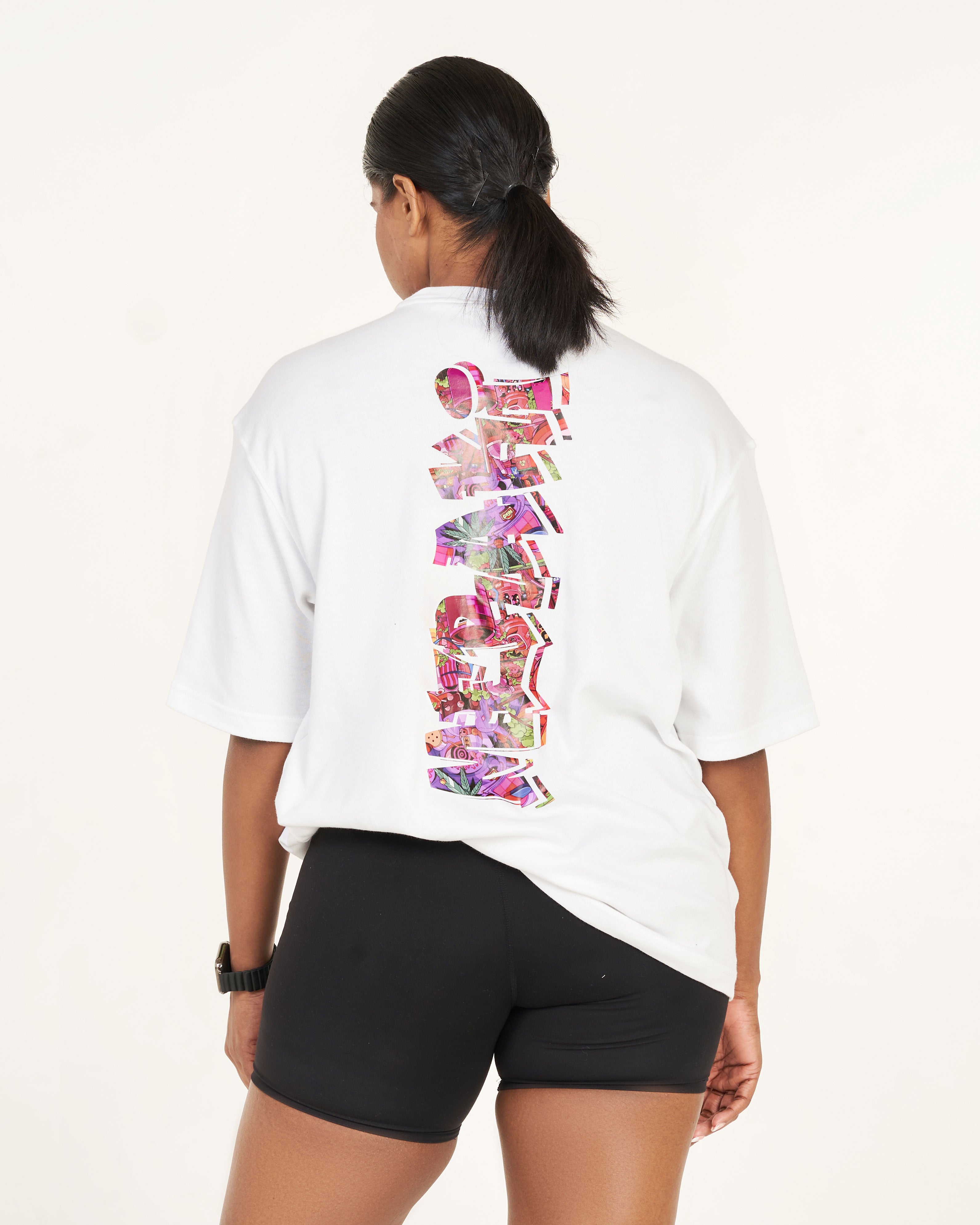 Unisex Graphic Oversize Tee - Frost