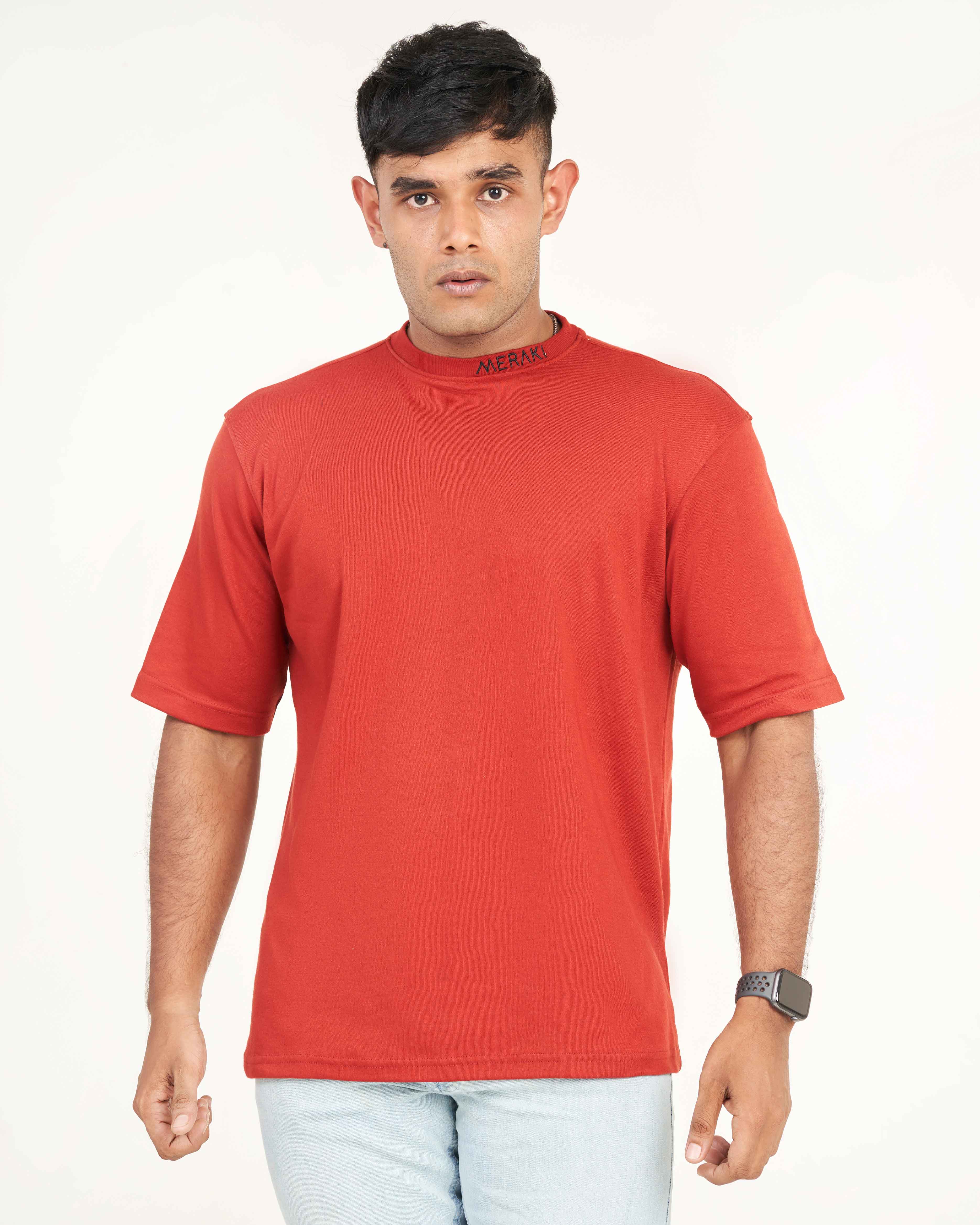 Unisex Core Oversize Tee - Vermilion