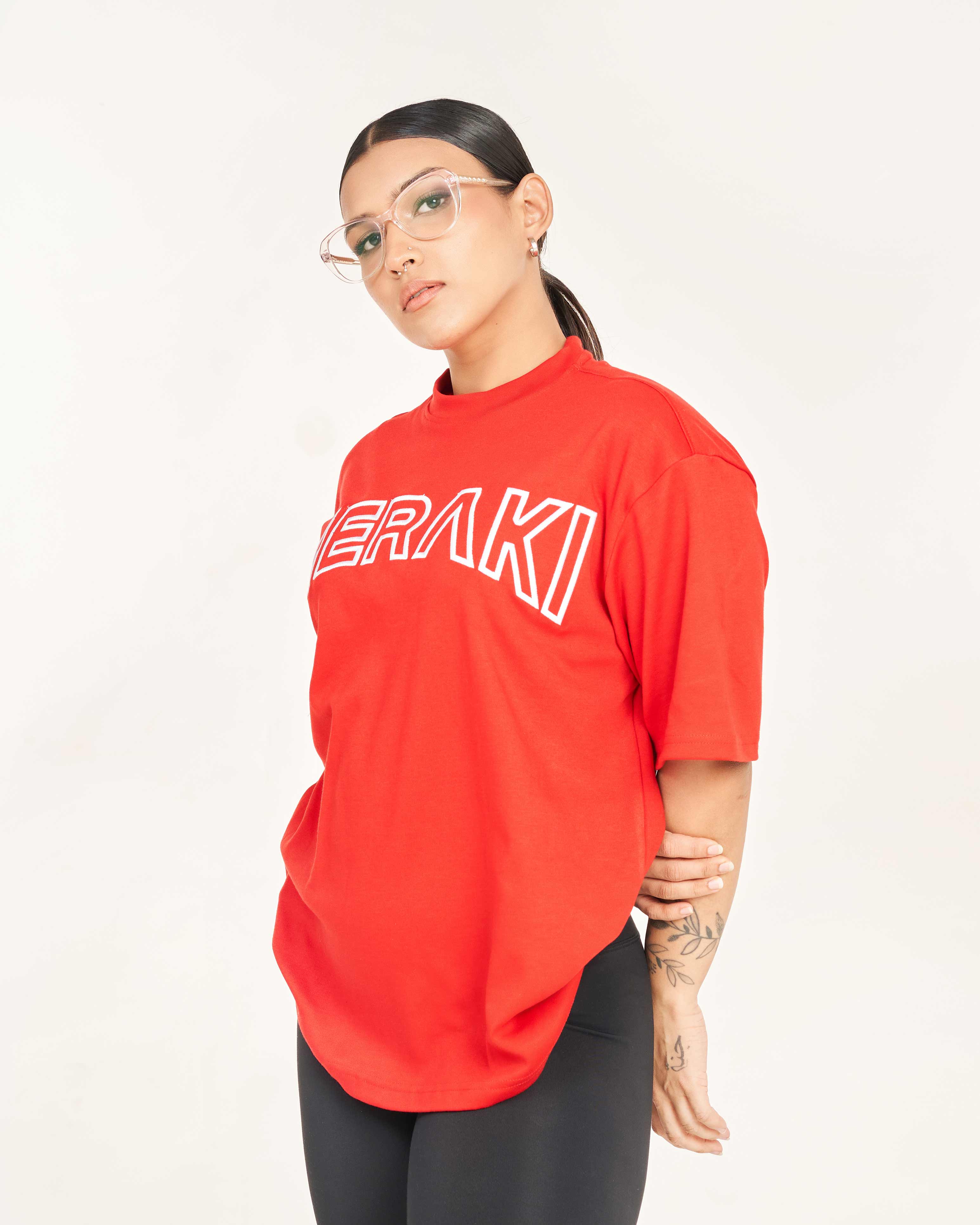 Unisex Warrior Oversize Tee - Ruby