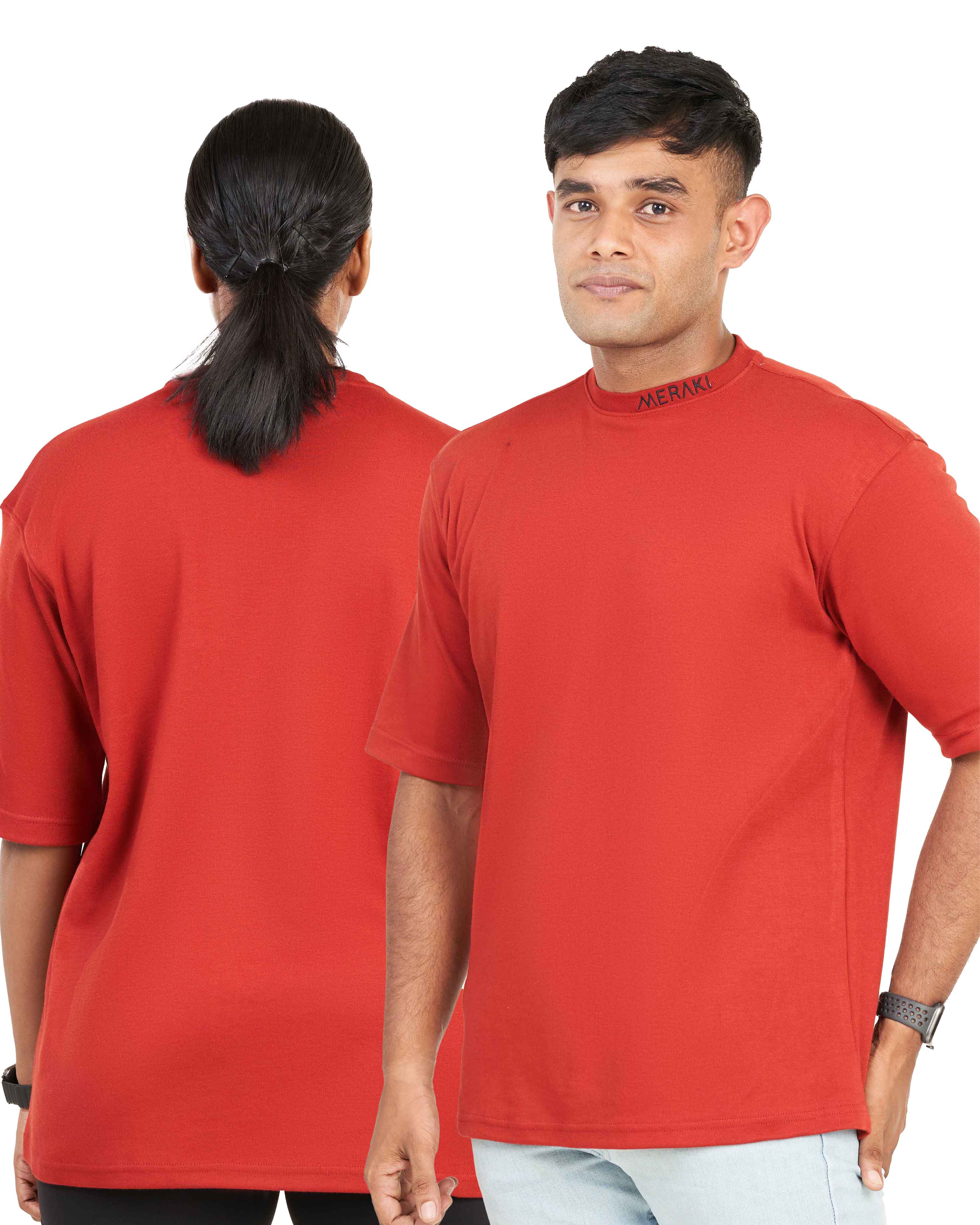 Unisex Core Oversize Tee - Vermilion