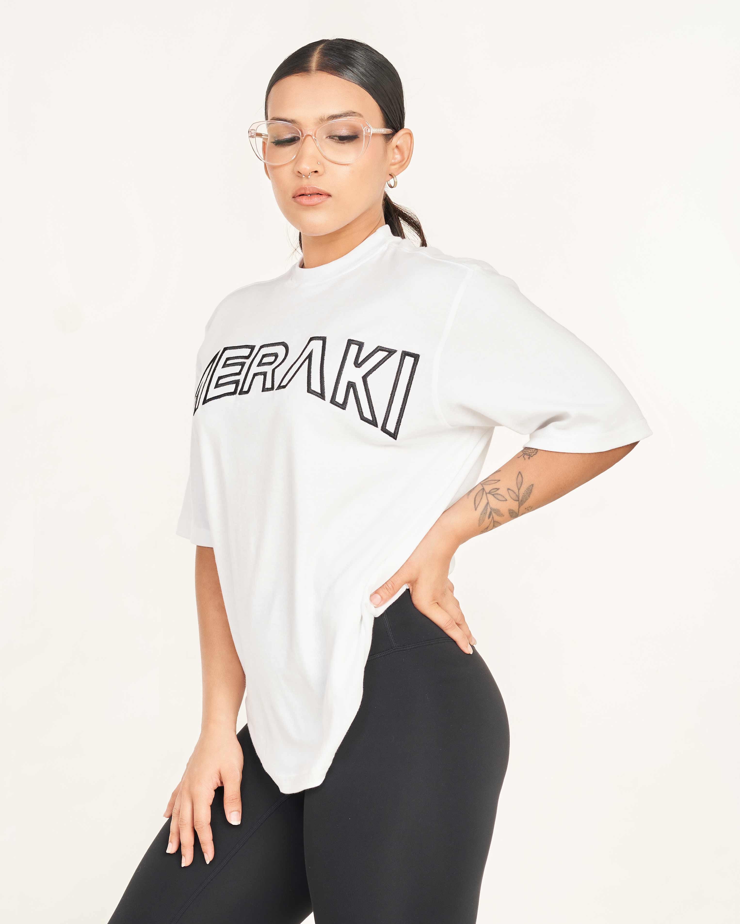 Unisex Warrior Oversize Tee - Frost White