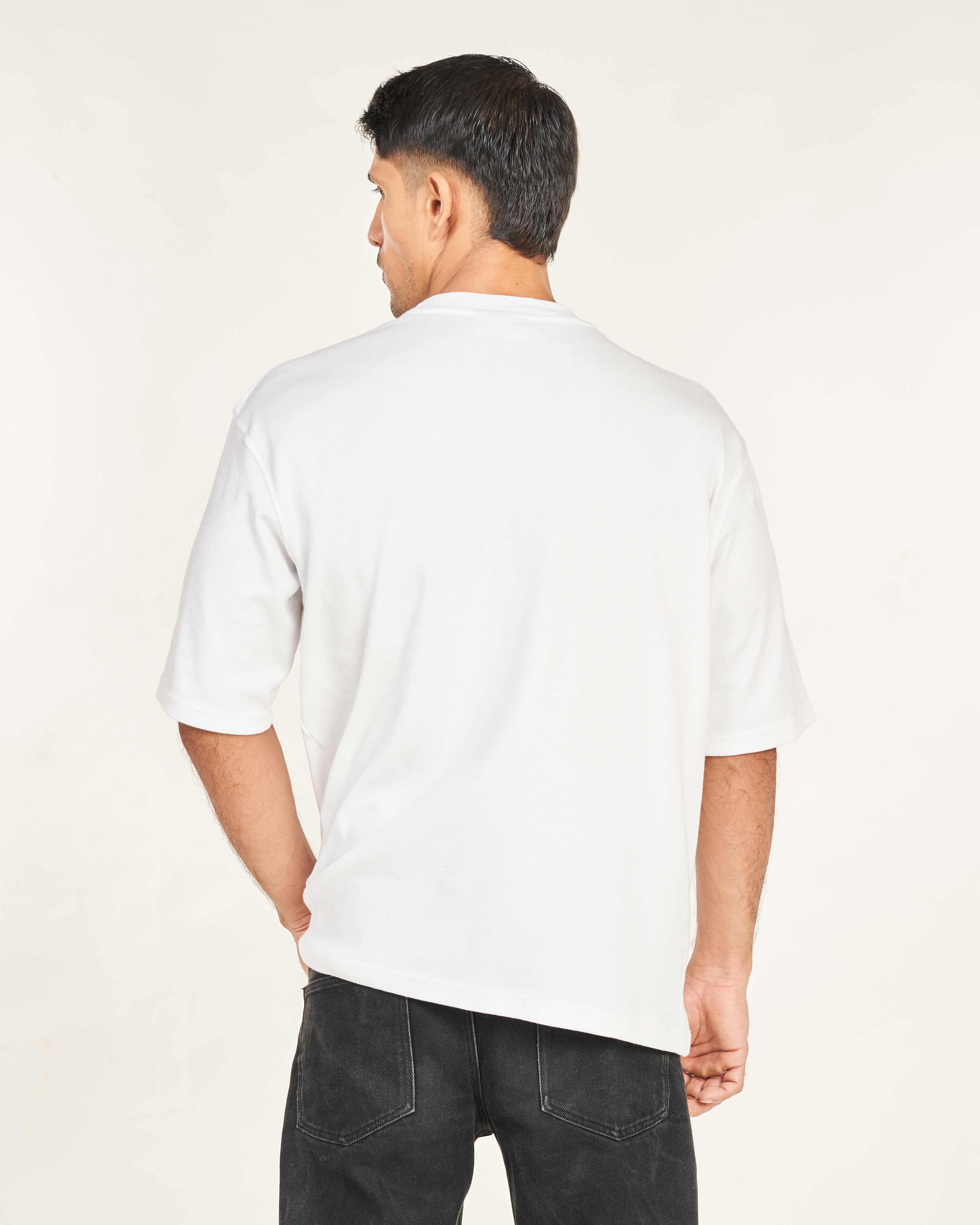 Unisex Warrior Oversize Tee - Frost White