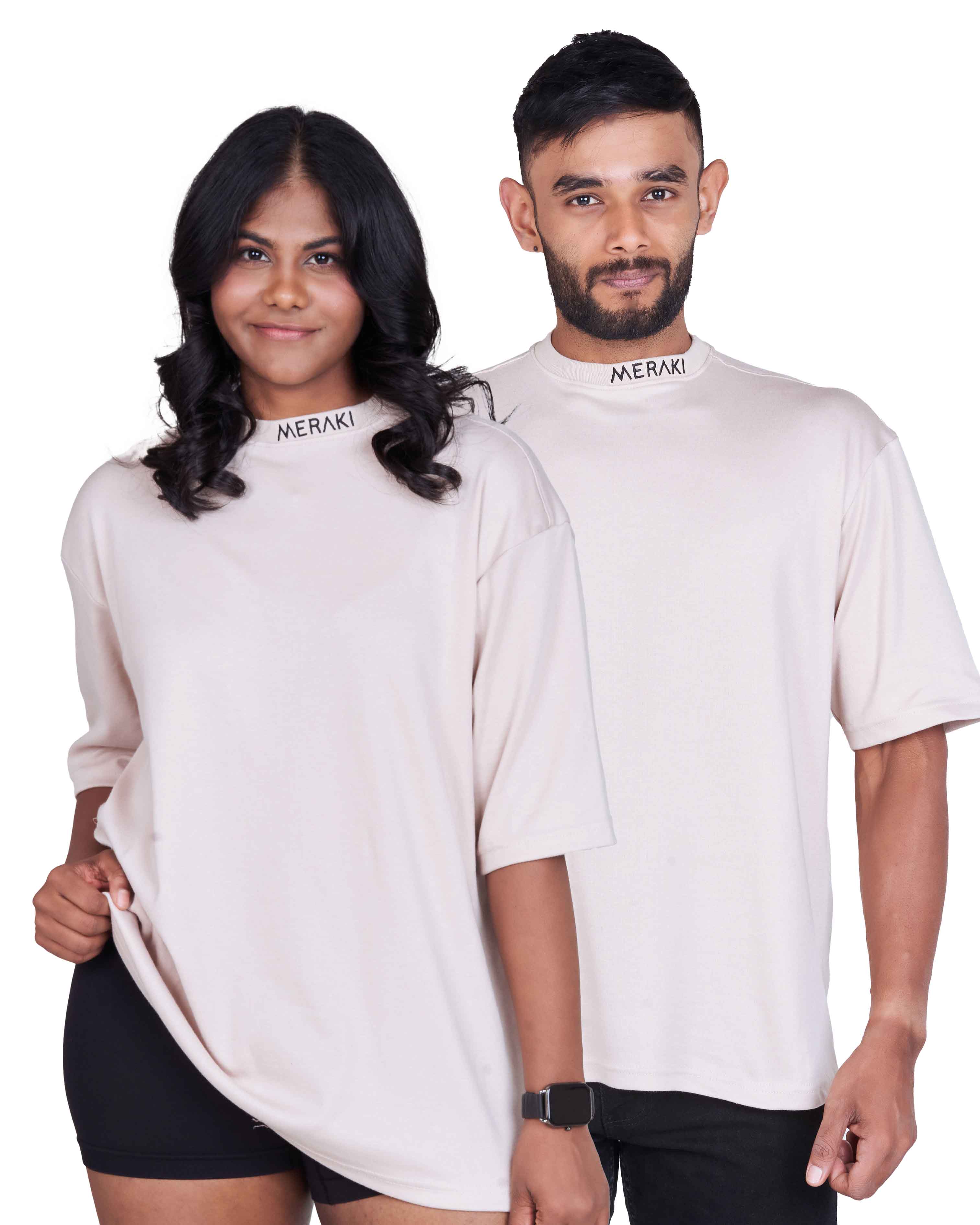 Unisex Core Oversize Tee - Champagne