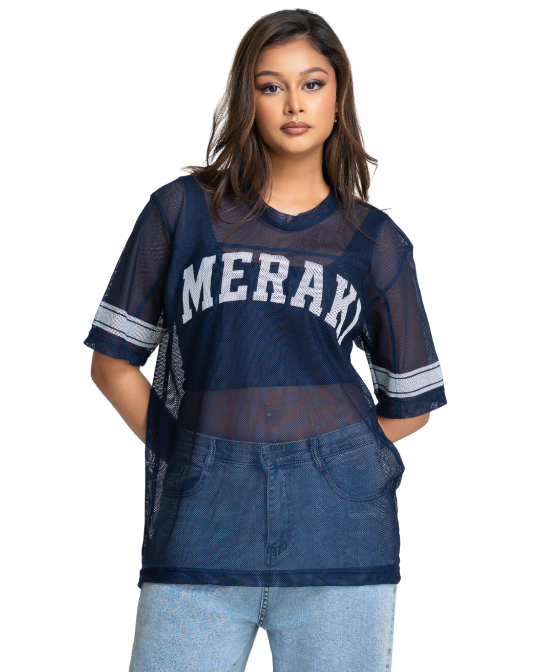 Kiki Mesh Jersey - Space Blue