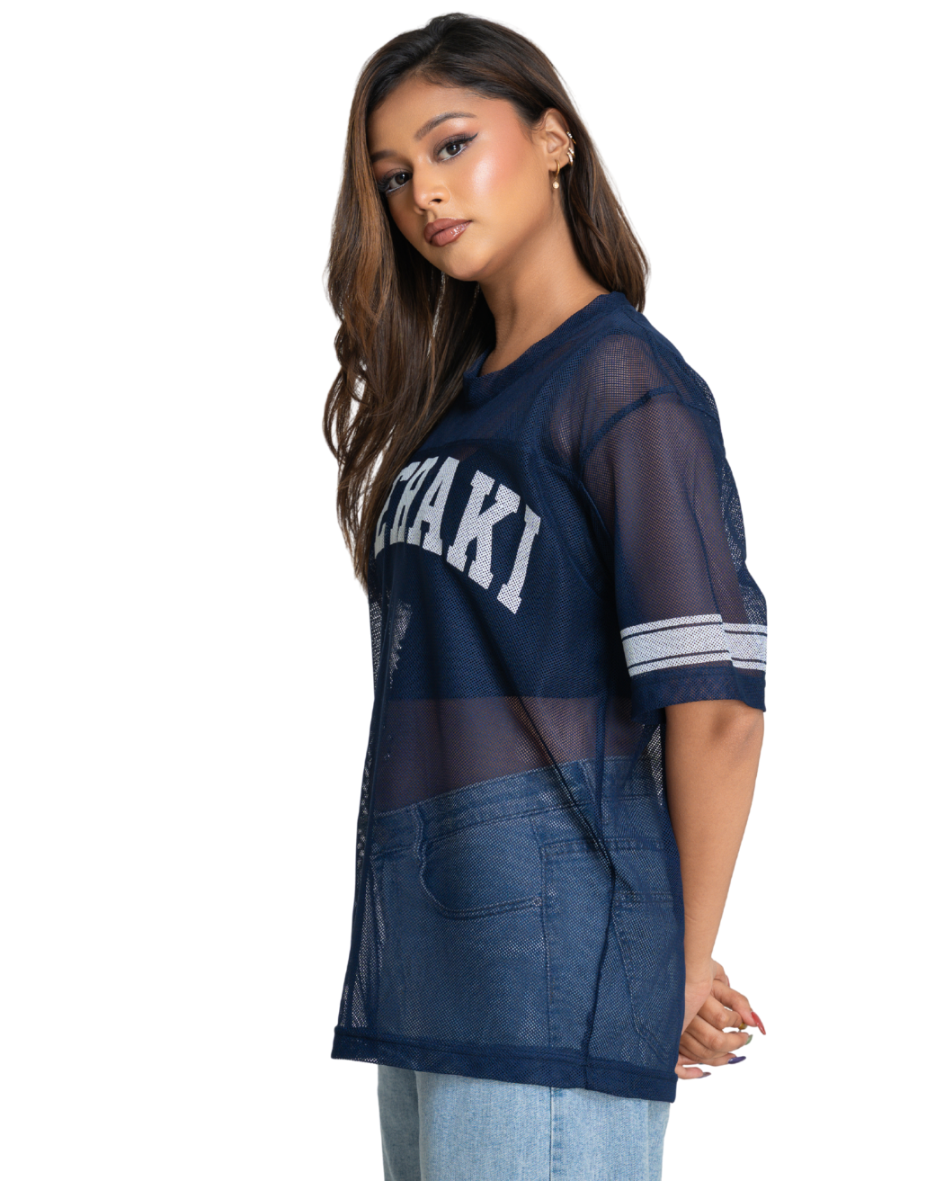 Kiki Mesh Jersey - Space Blue