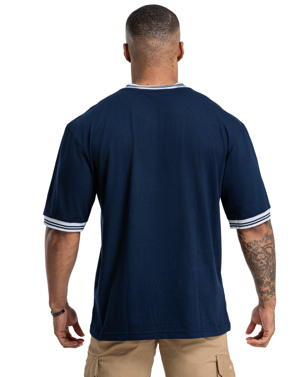 Ribline Oversize Tee - Night Blue