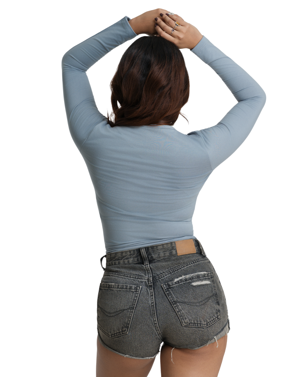 Bodyline Fit Long Sleeve Crop - Dove