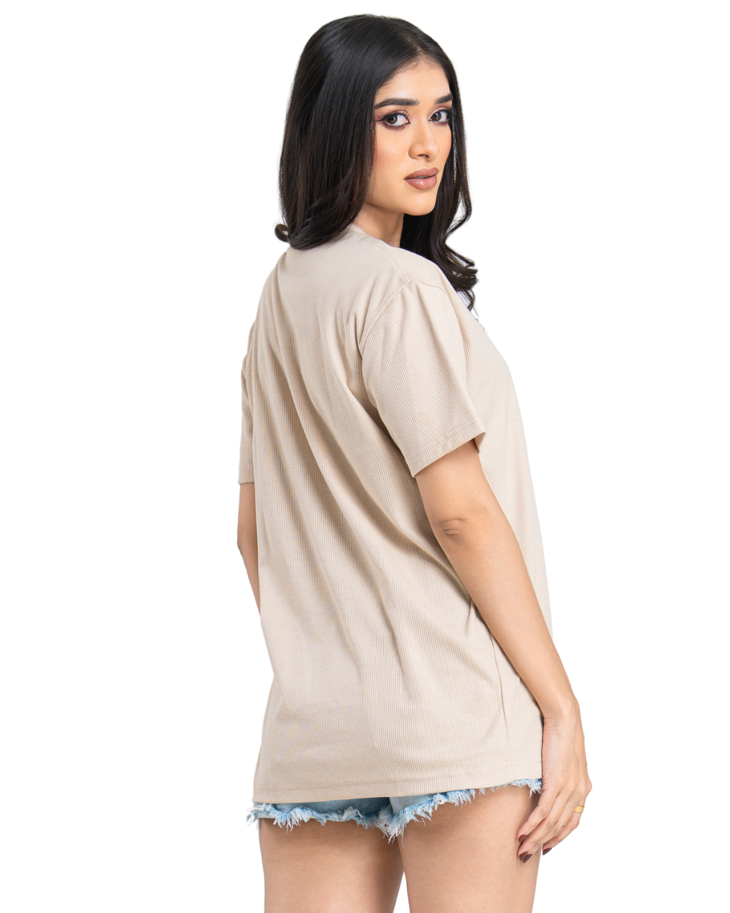 Breakline Oversize Tee - Caramel