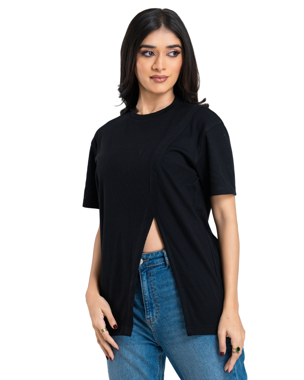 Breakline Oversize Tee - Charcoal