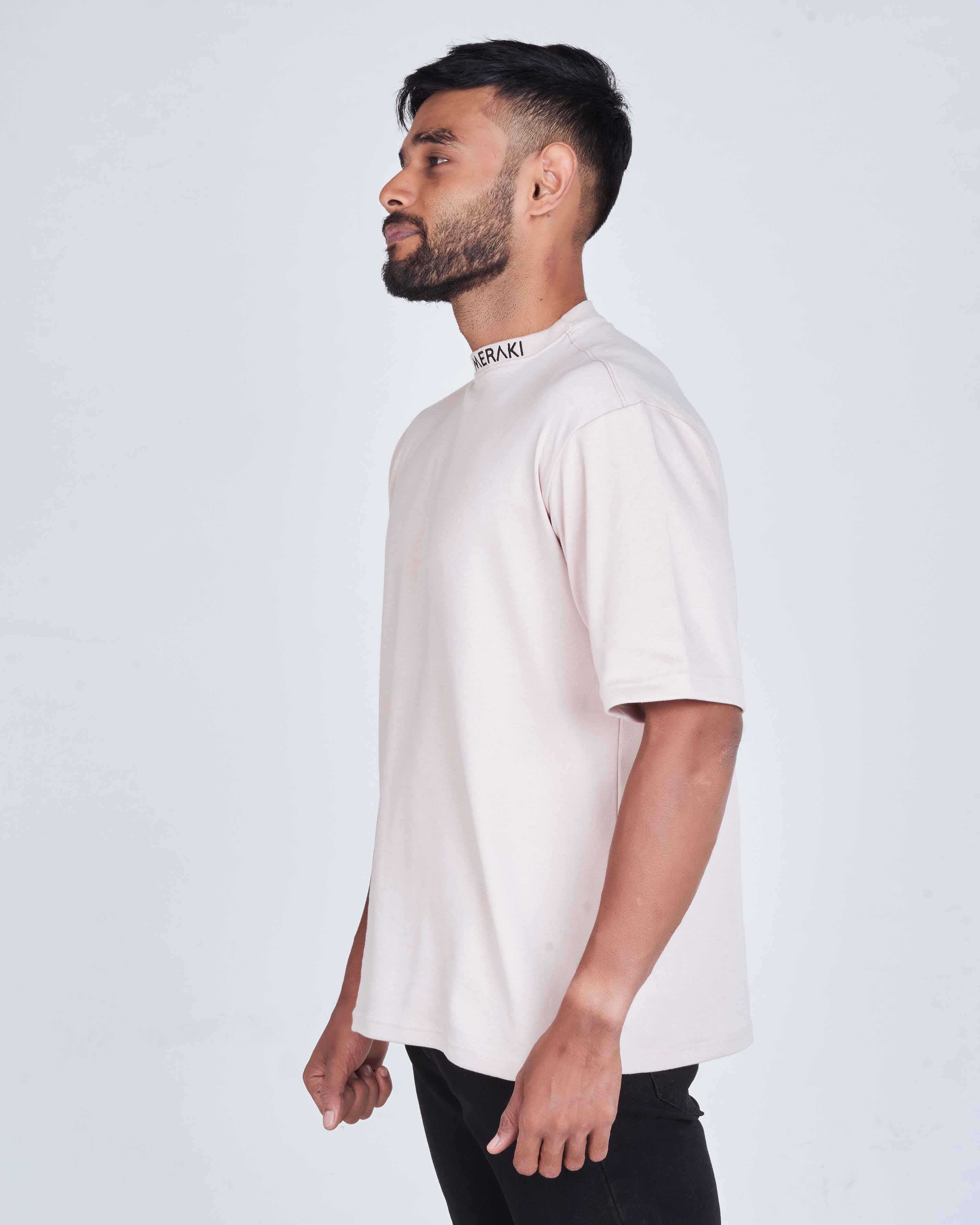 Unisex Core Oversize Tee - Champagne