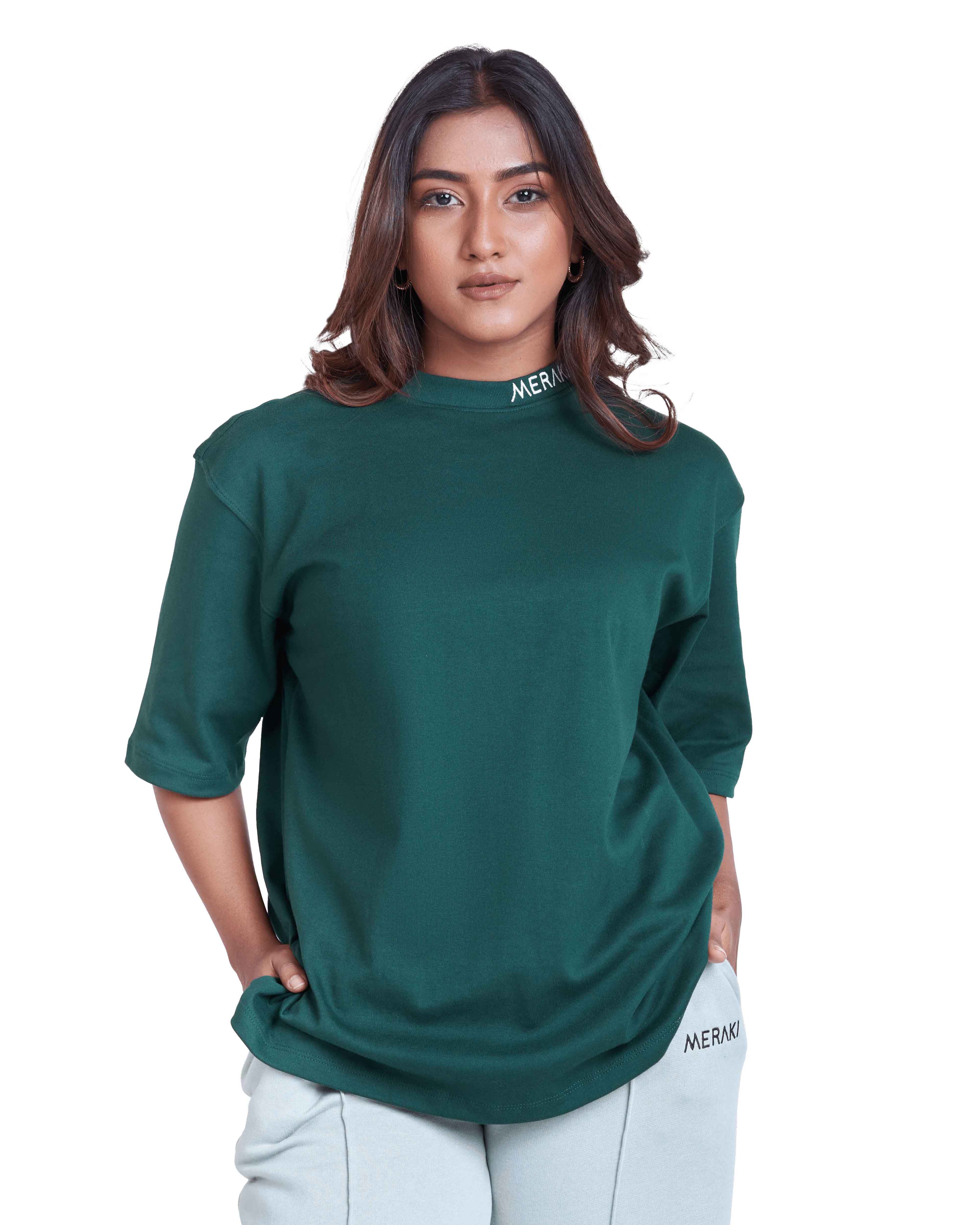 Unisex Core Oversize Tee - Forest Green