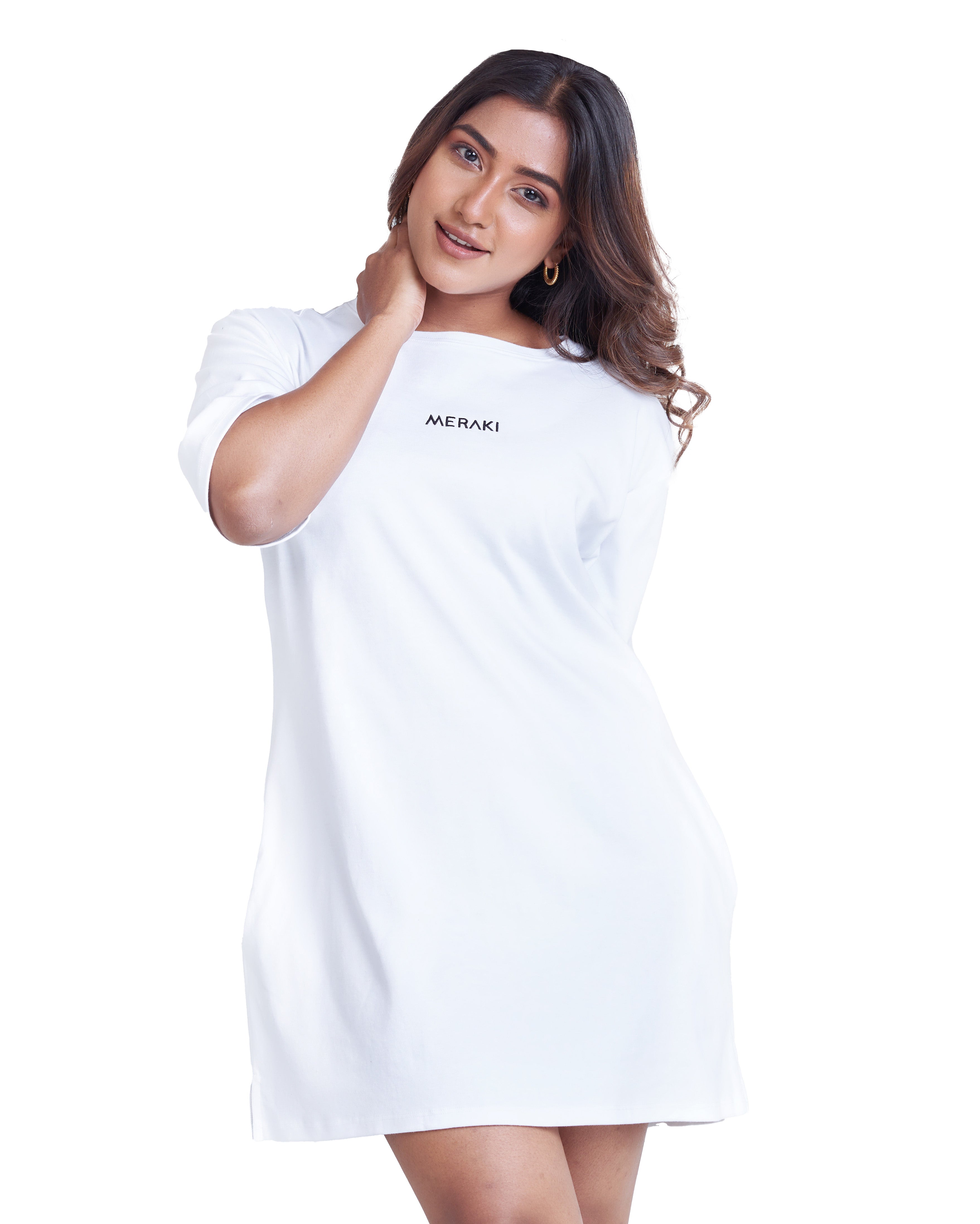 Eternal Mini Oversize Tee Dress - ⁠Frost