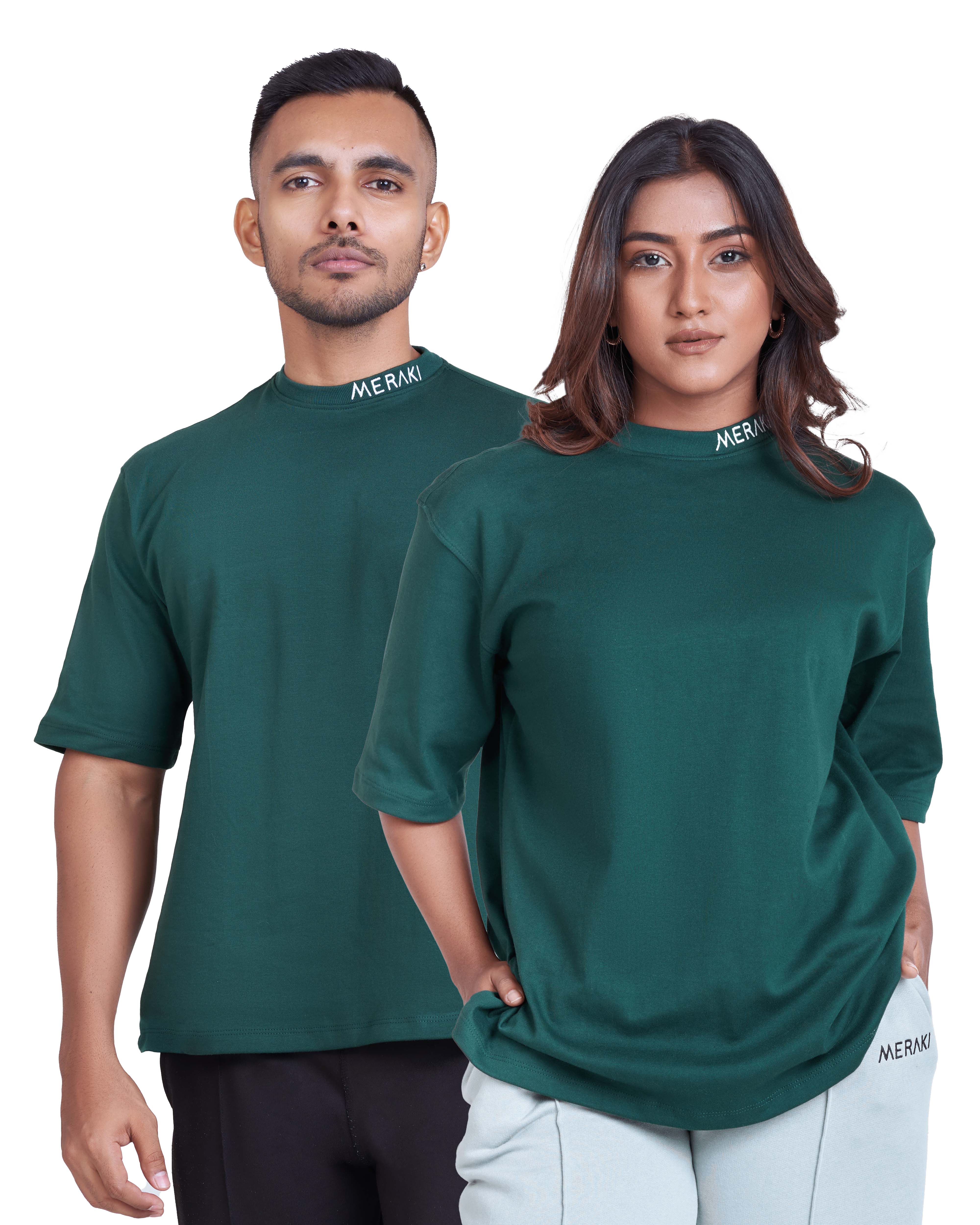 Unisex Core Oversize Tee - Forest Green