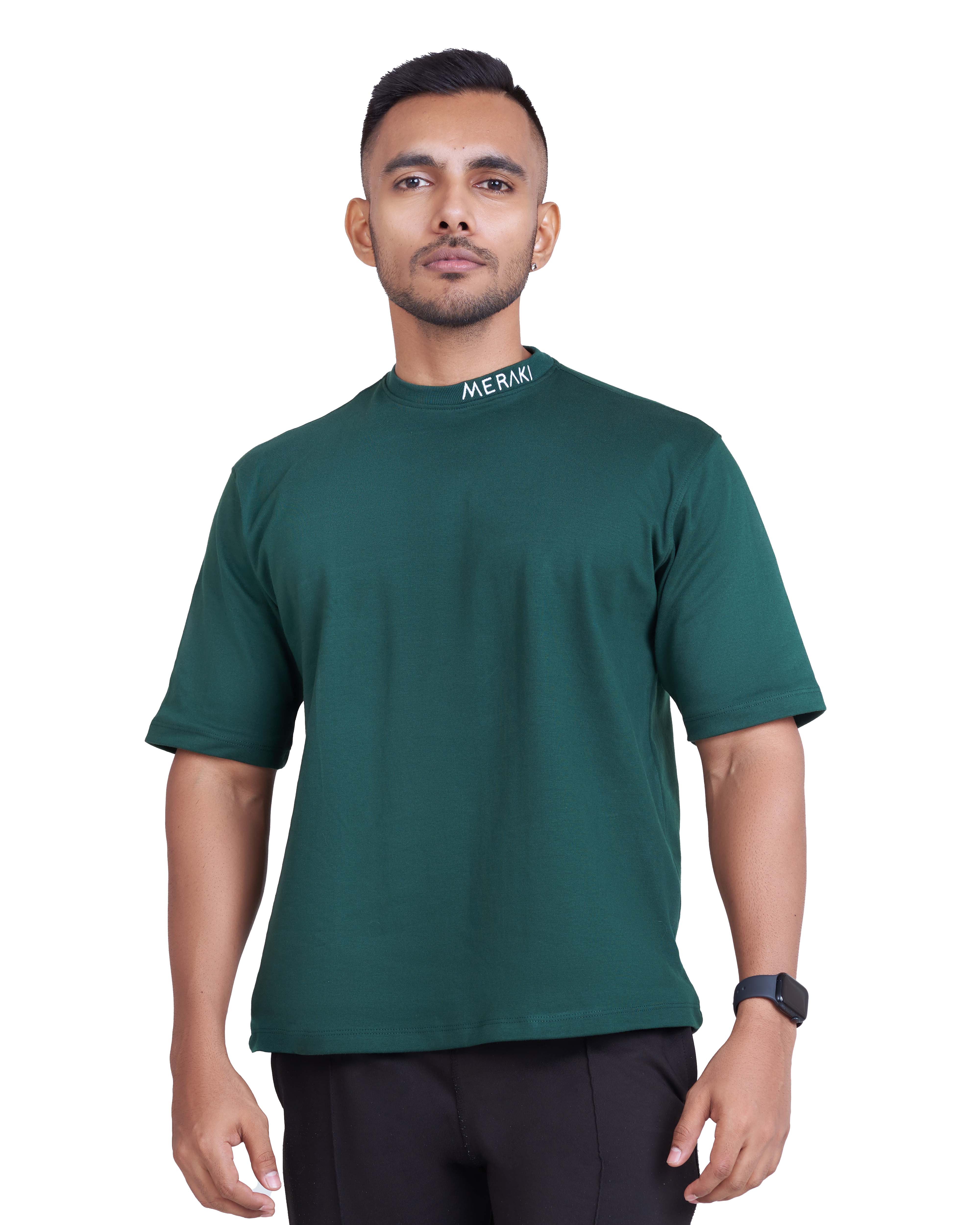 Unisex Core Oversize Tee - Forest Green