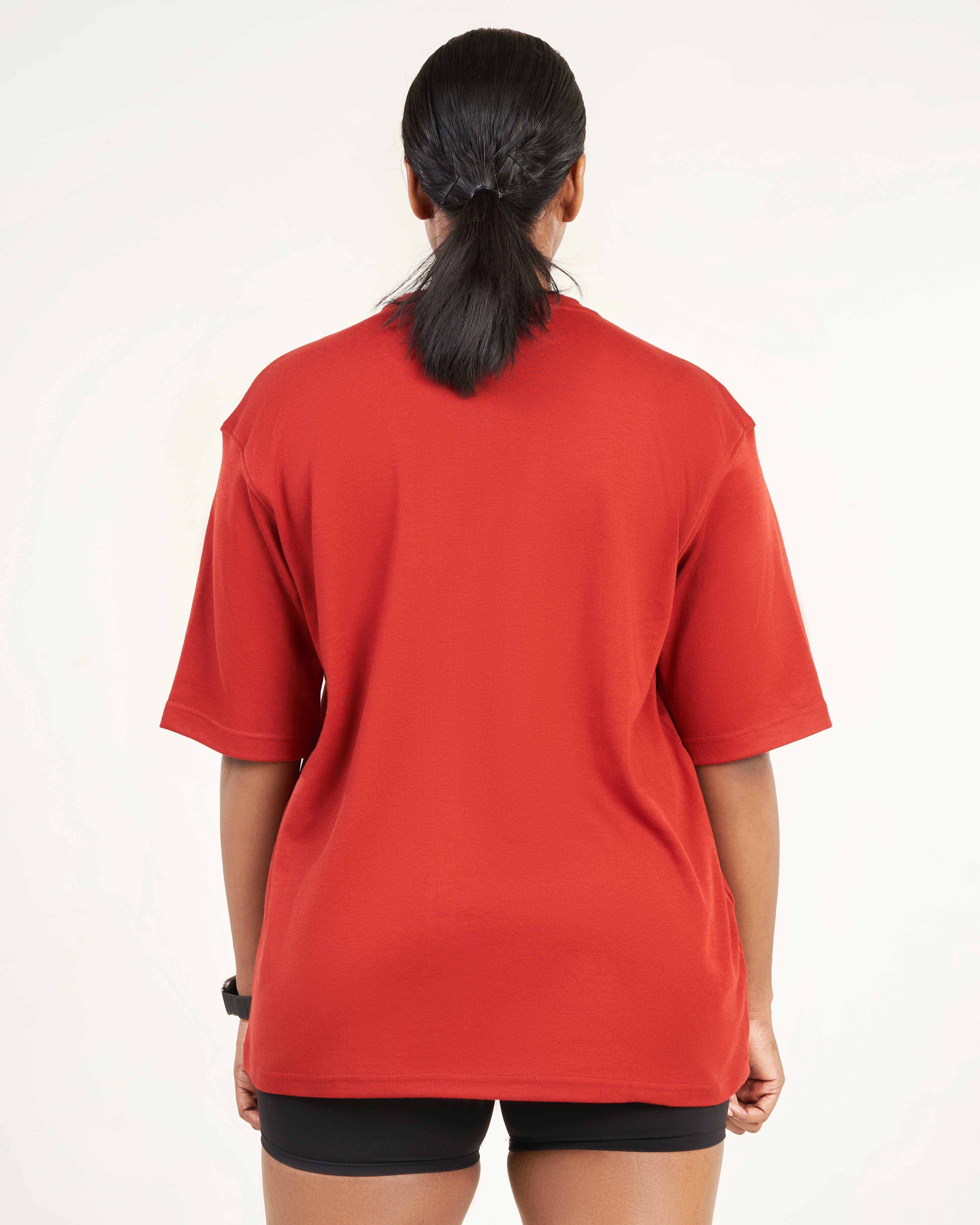 Unisex Core Oversize Tee - Vermilion