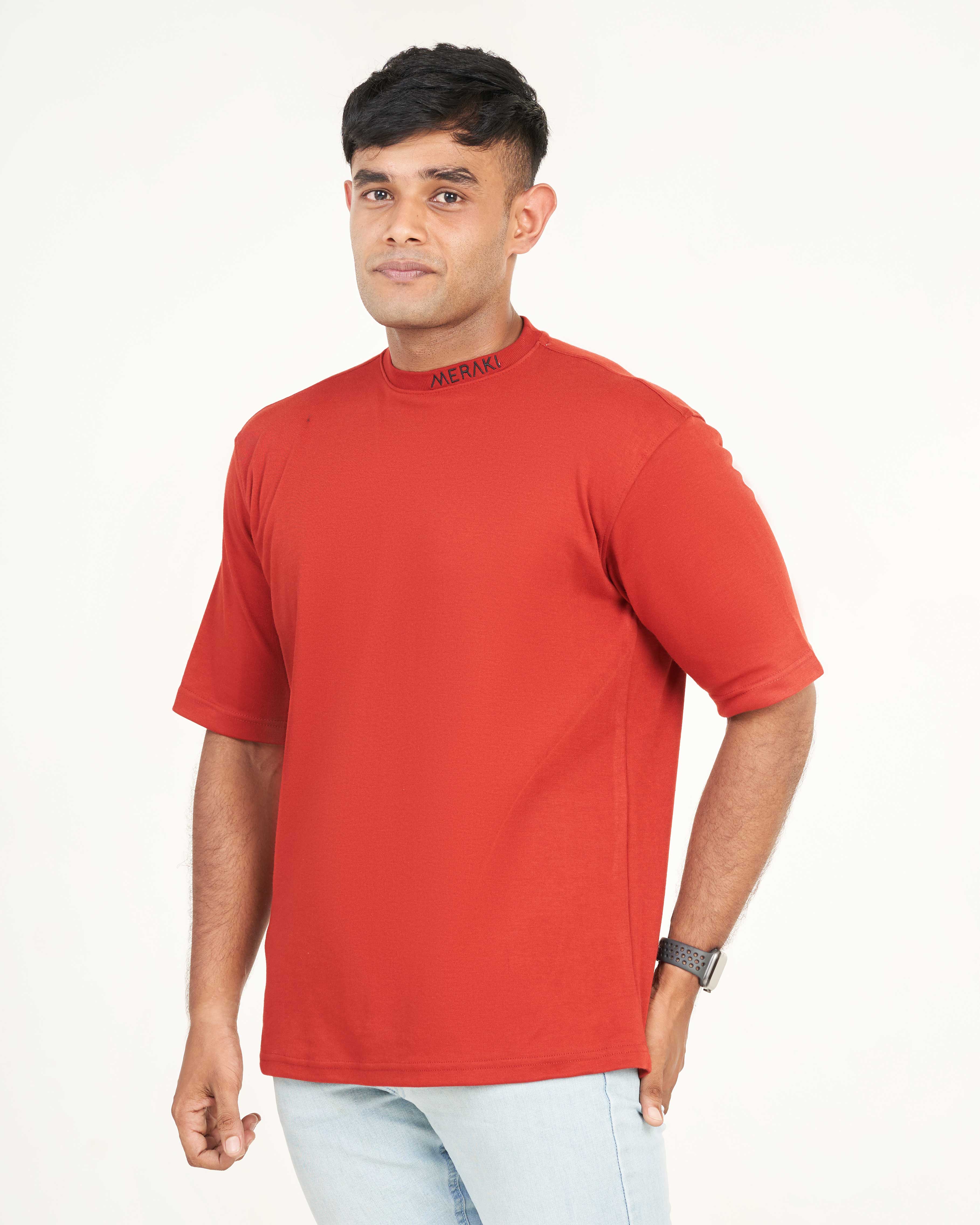 Unisex Core Oversize Tee - Vermilion