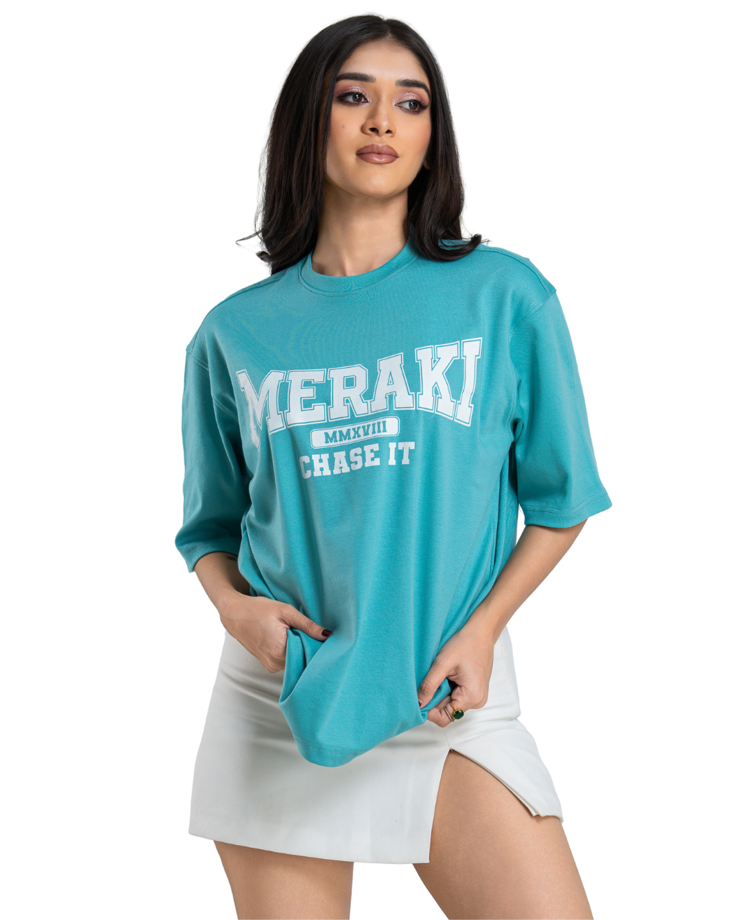Muse Oversize Tee - Cerulean